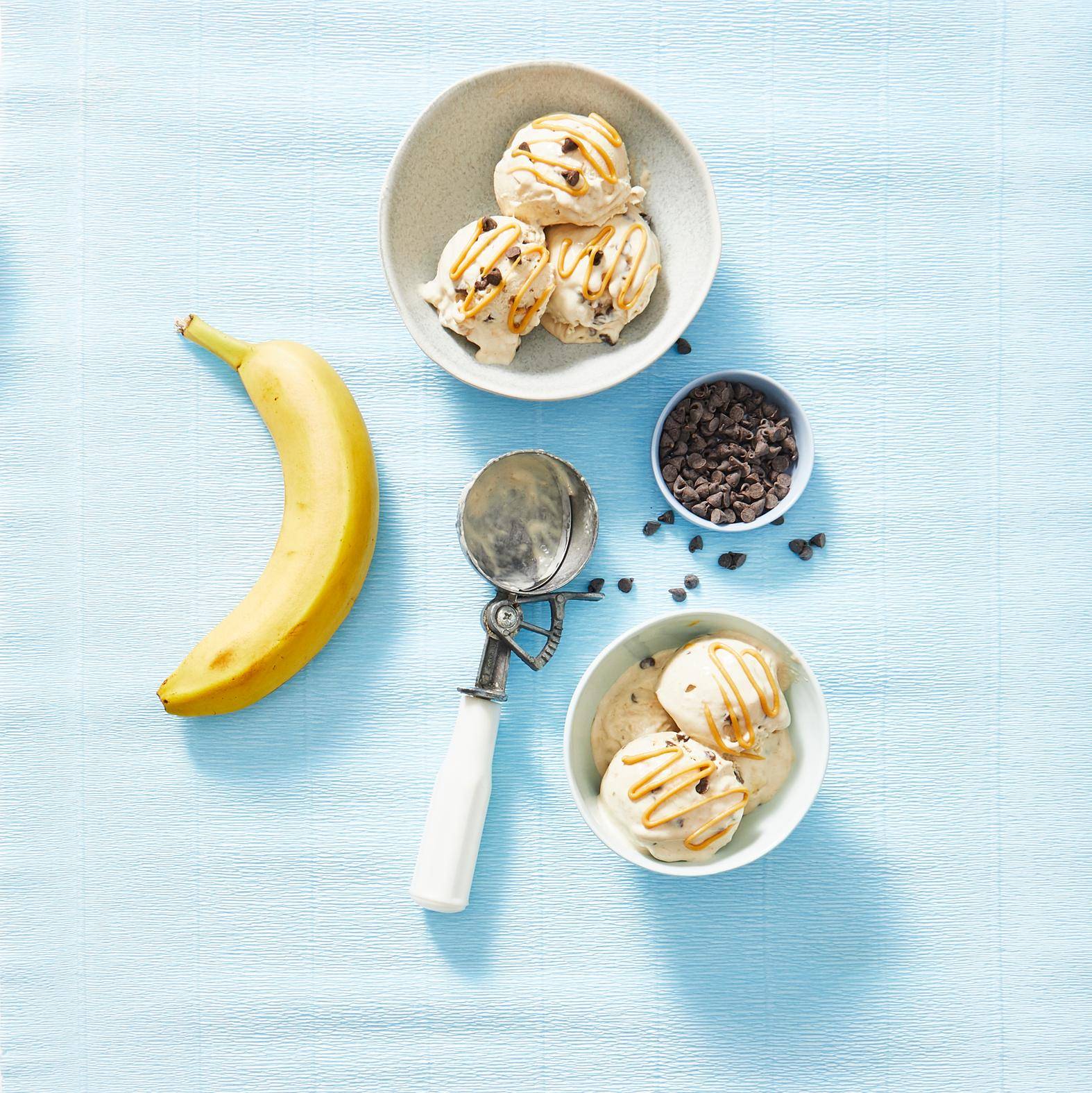 Glace banane express au beurre de cacahuètes - Recette Click&Cook | Moulinex