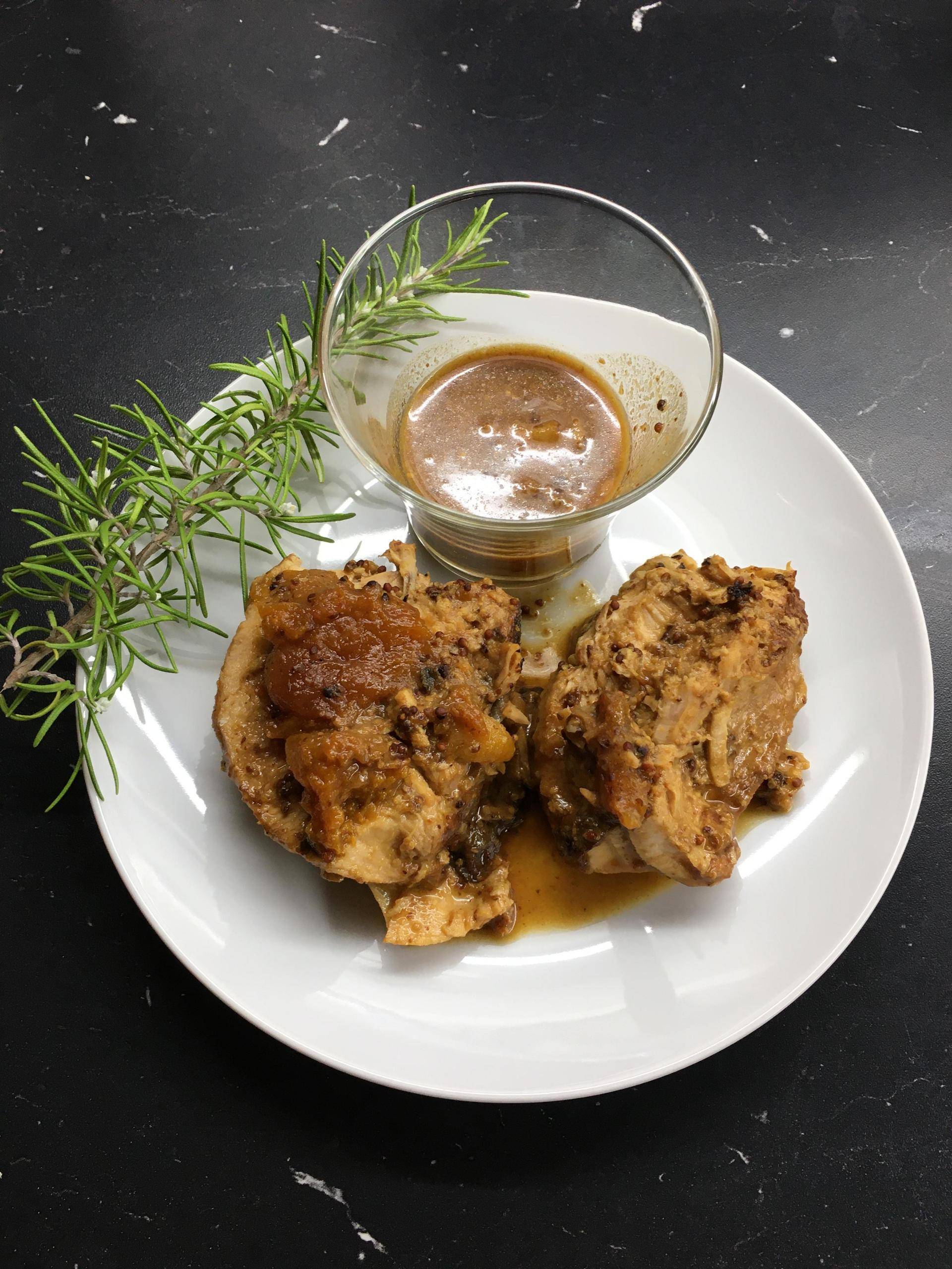 Rôti de dinde sucré salé et sa purée de patate douce - Recette Cookeo | Moulinex