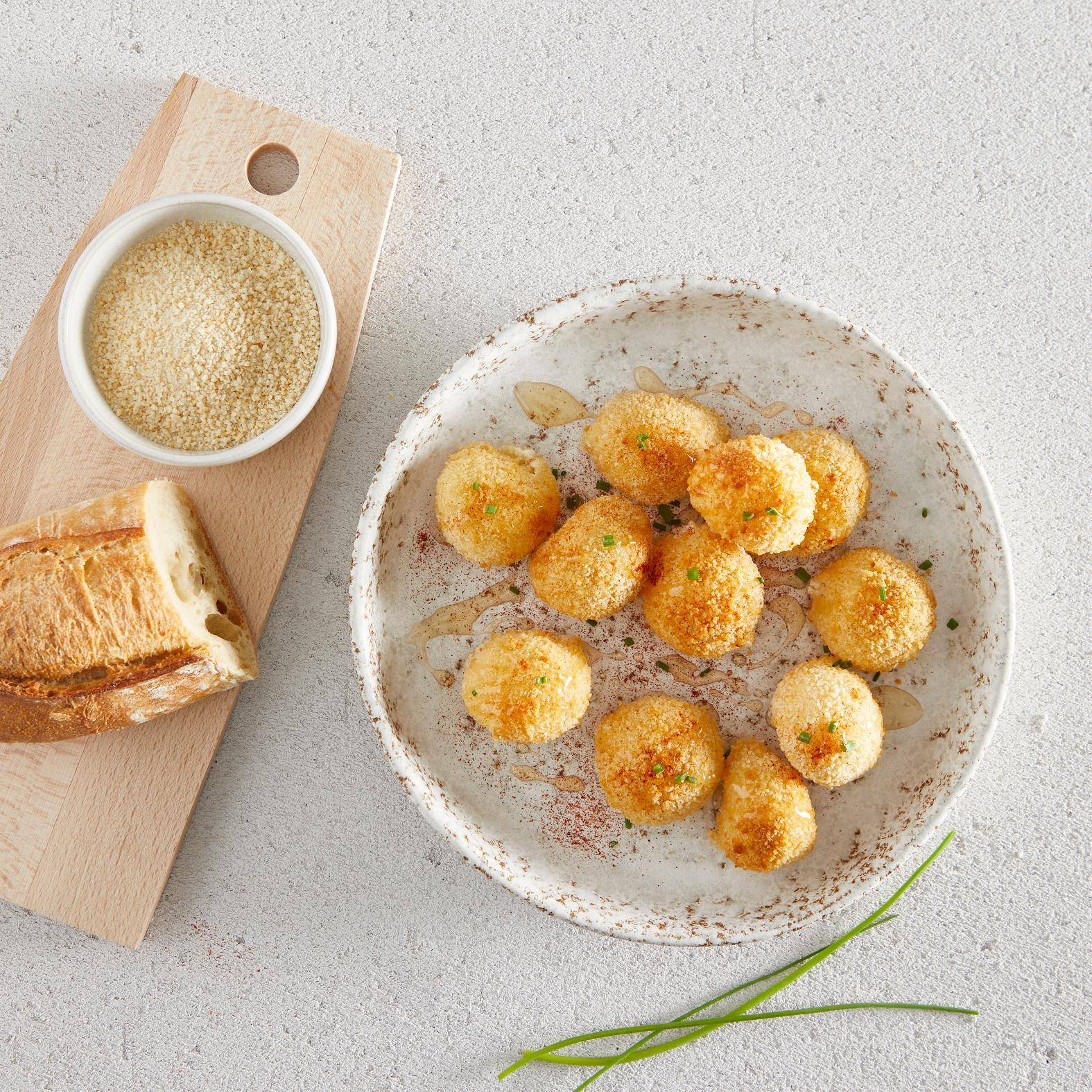 Poppers au fromage de chèvre et miel - Recette Easy Fry Compact | Moulinex