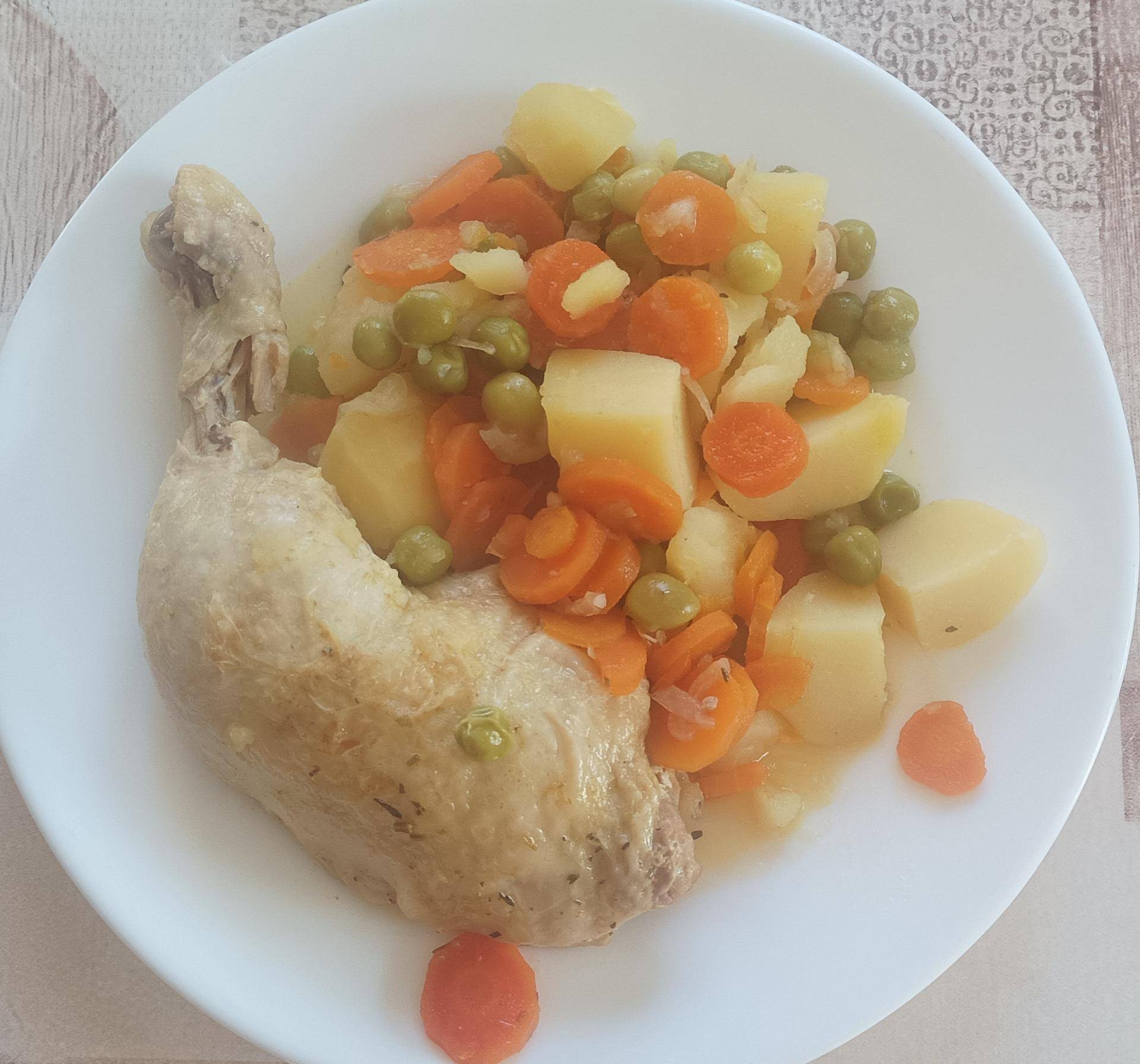 Cuisses de poulet, jardinière de légumes. - Recette Cookeo Infinity Autostir | Moulinex