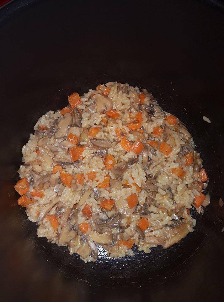 Risotto carottes et champignons - Recette Cookeo | Moulinex