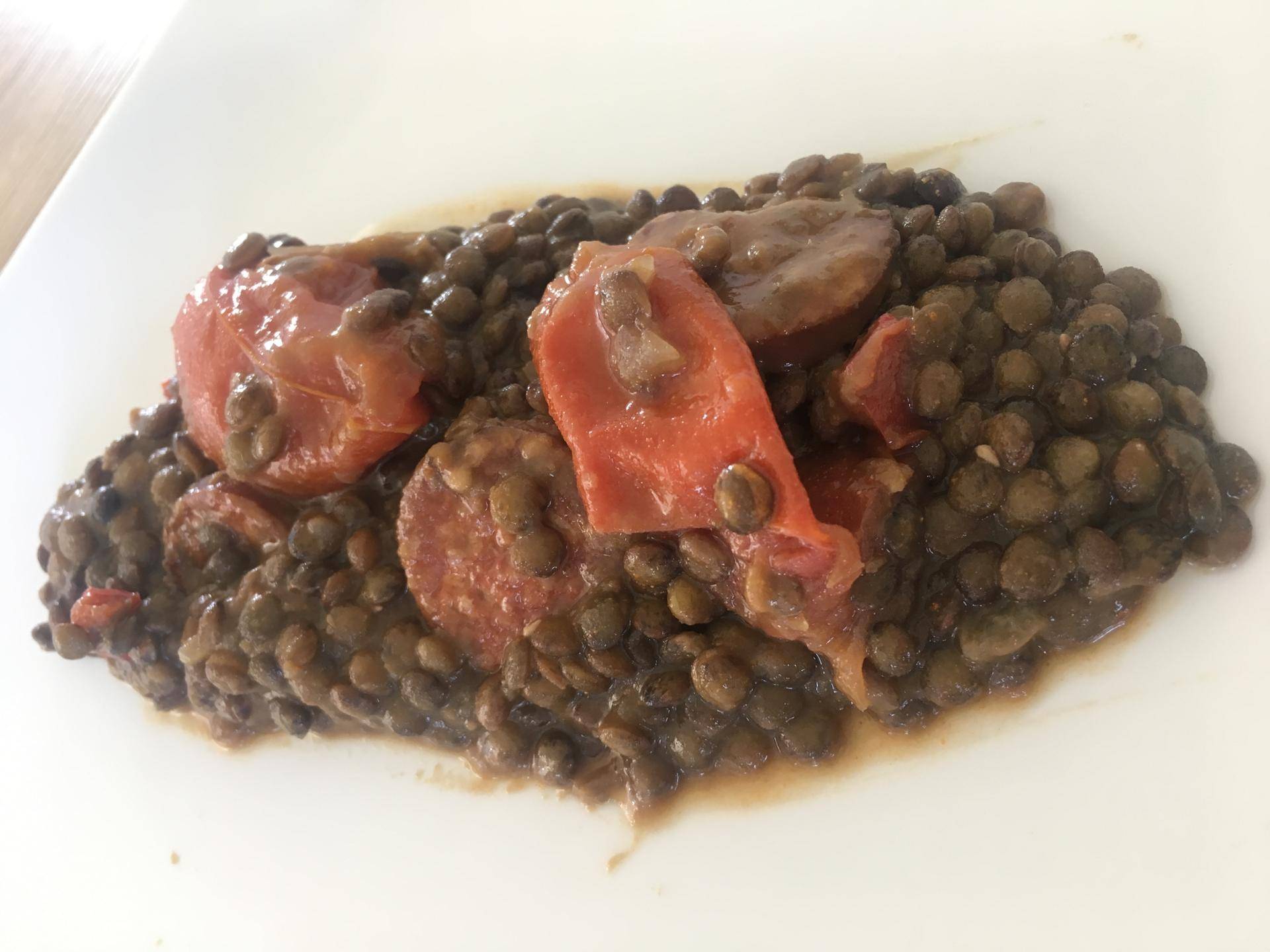 Lentilles chorizo - Recette Companion Connect XL | Moulinex
