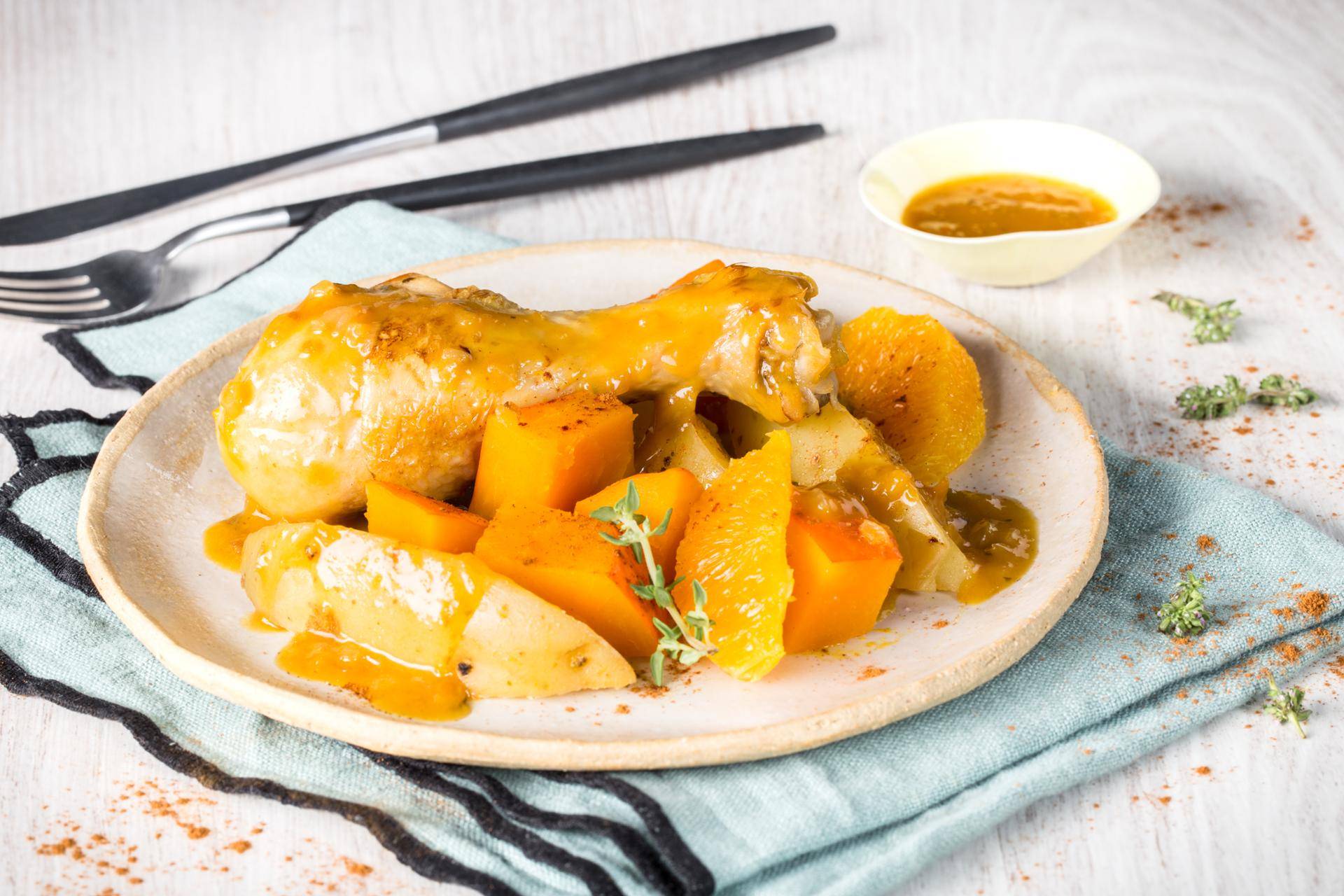 Poulet potimarron à l'orange - Recette Cookeo | Moulinex