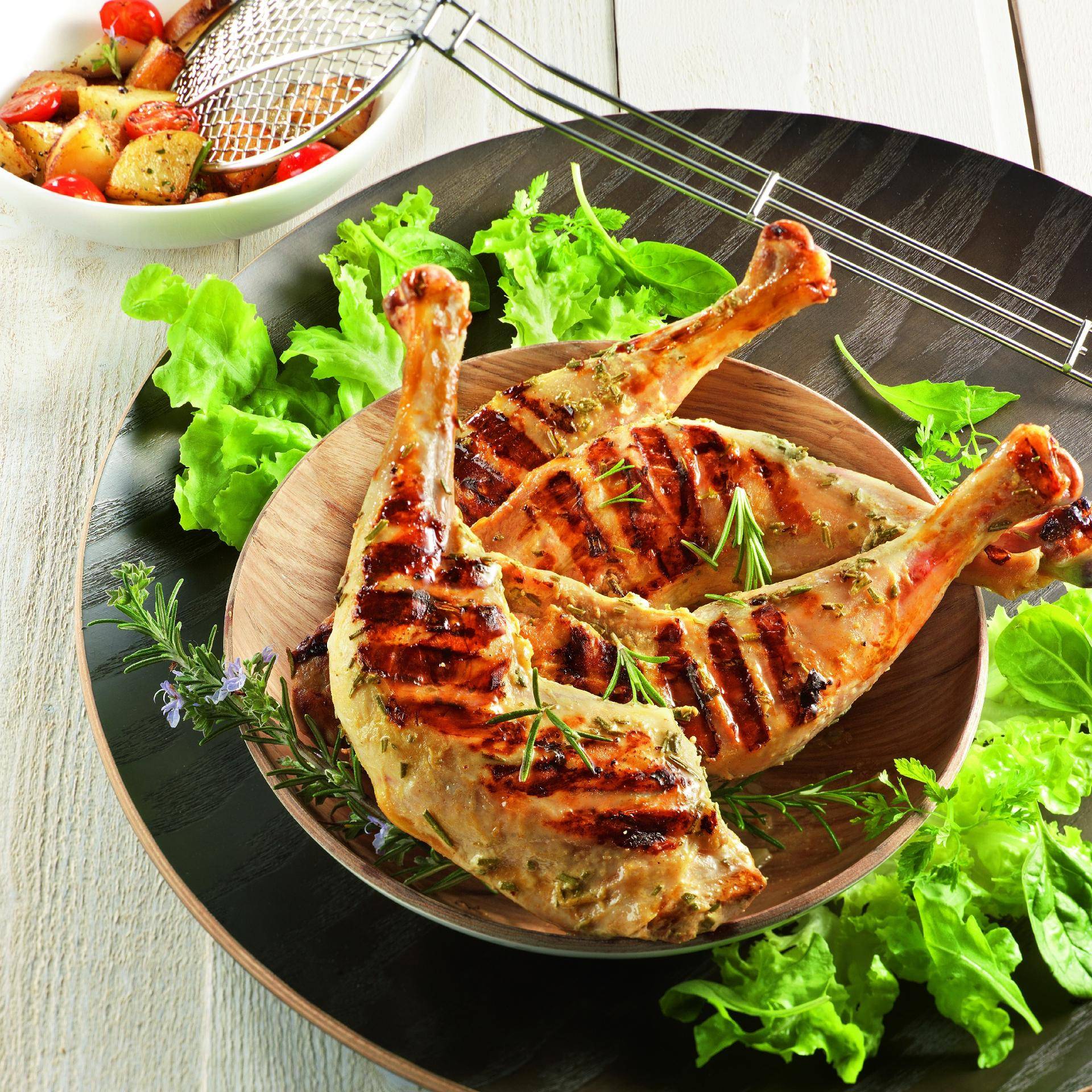 Cuisses de poulet marinées au yaourt et au romarin - Recette EASY FRY & GRILL 2 in 1 DIGITAL | Moulinex