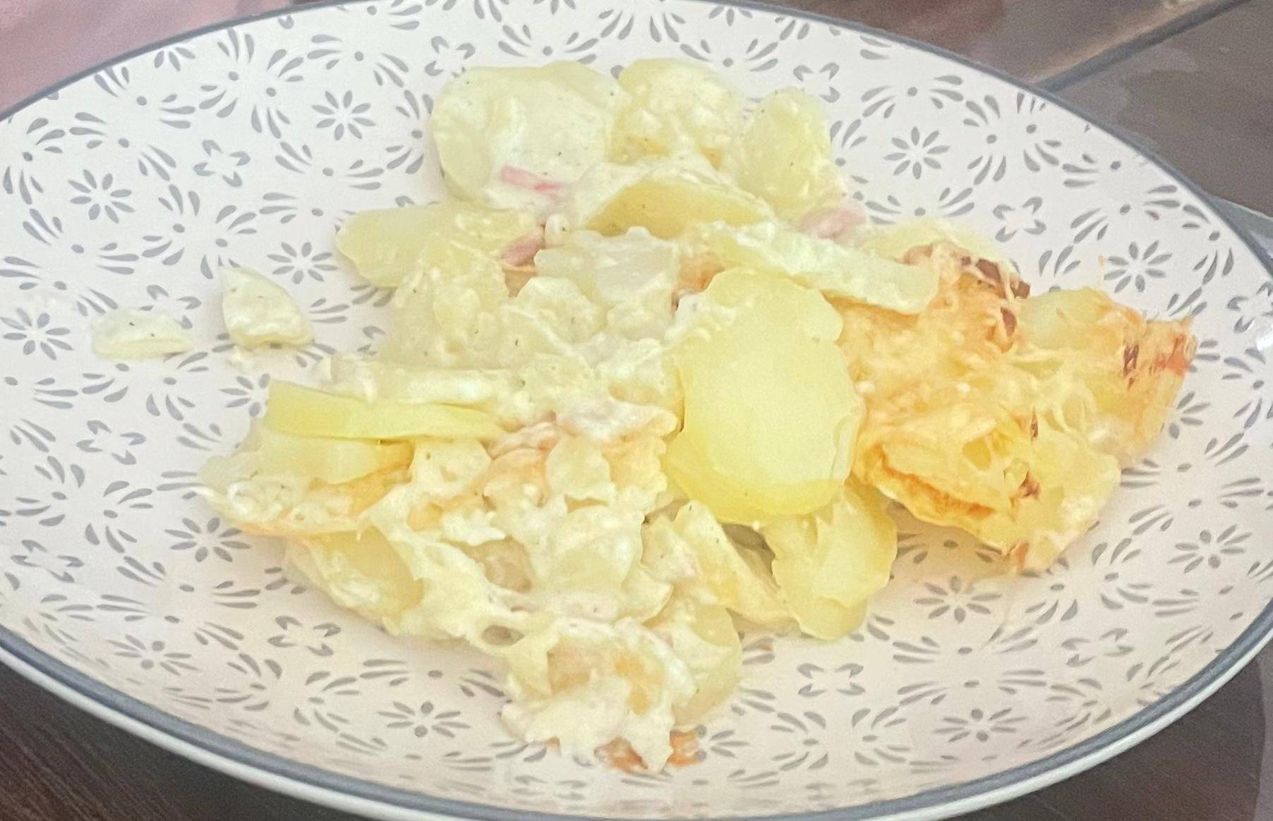 Gratin pomme de terre et jambon - Recette Cookeo | Moulinex