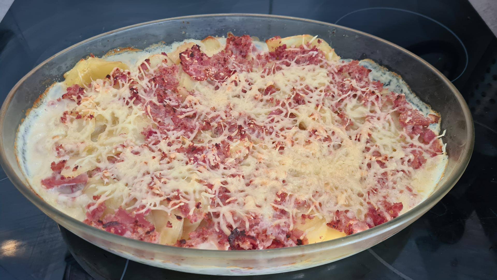 Gratin de pommes de terre au jambon - Recette Companion Connect XL | Moulinex