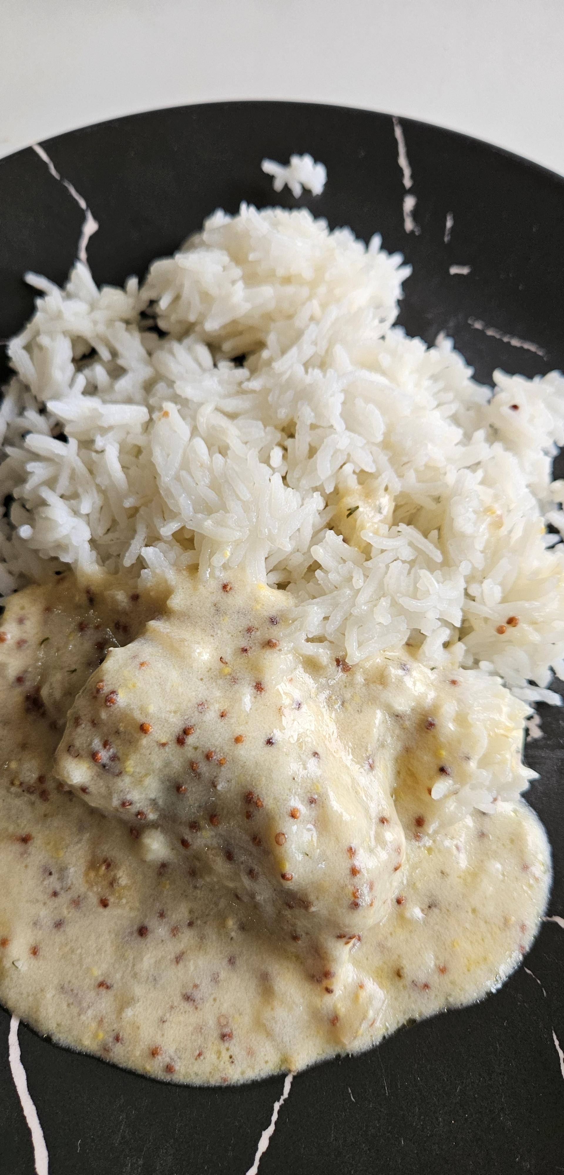 Dos de cabillaud sauce moutarde et son riz - Recette Cookeo Infinity Autostir | Moulinex