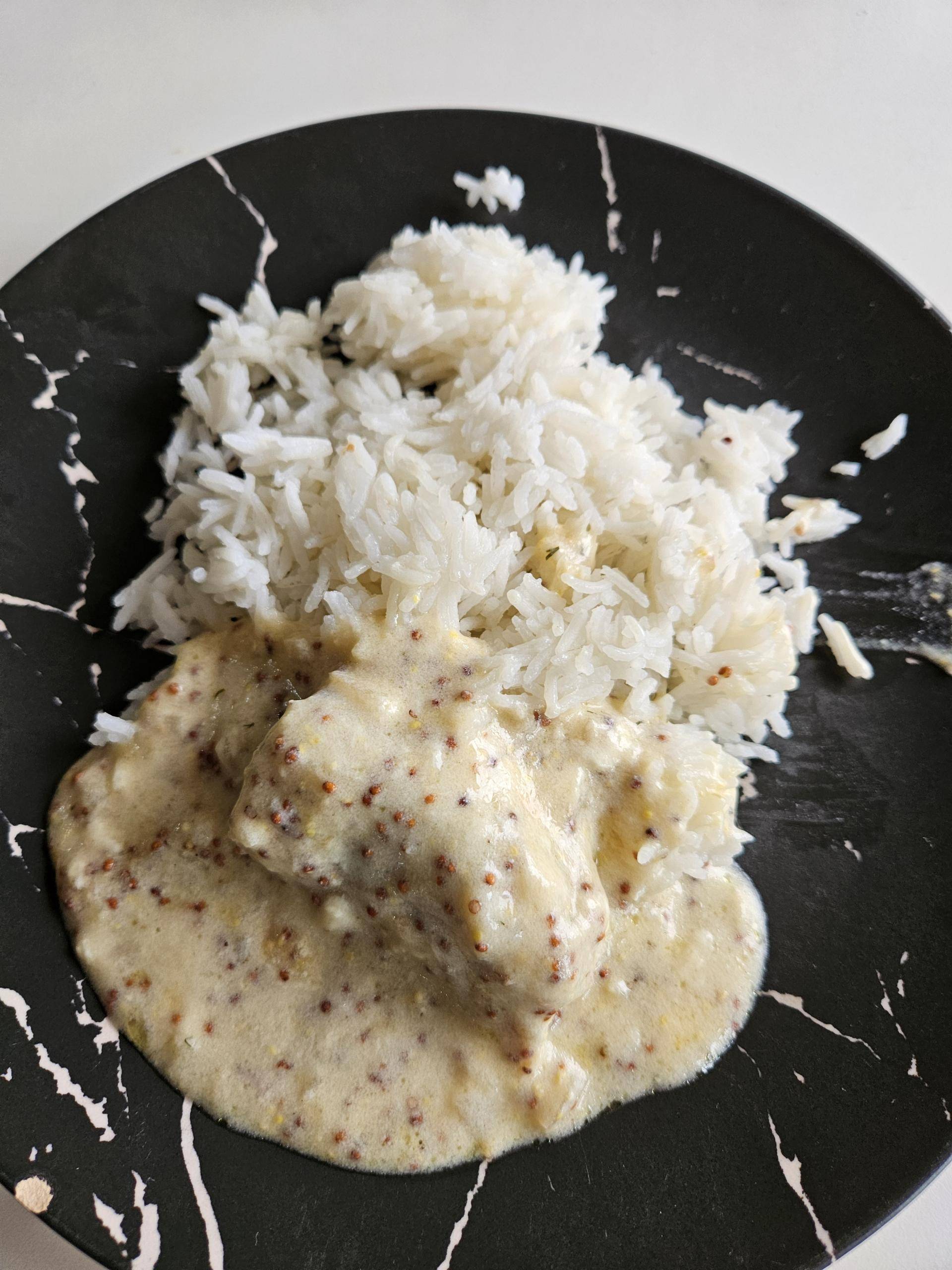 Dos de cabillaud sauce moutarde et son riz - Recette Cookeo Infinity Autostir | Moulinex