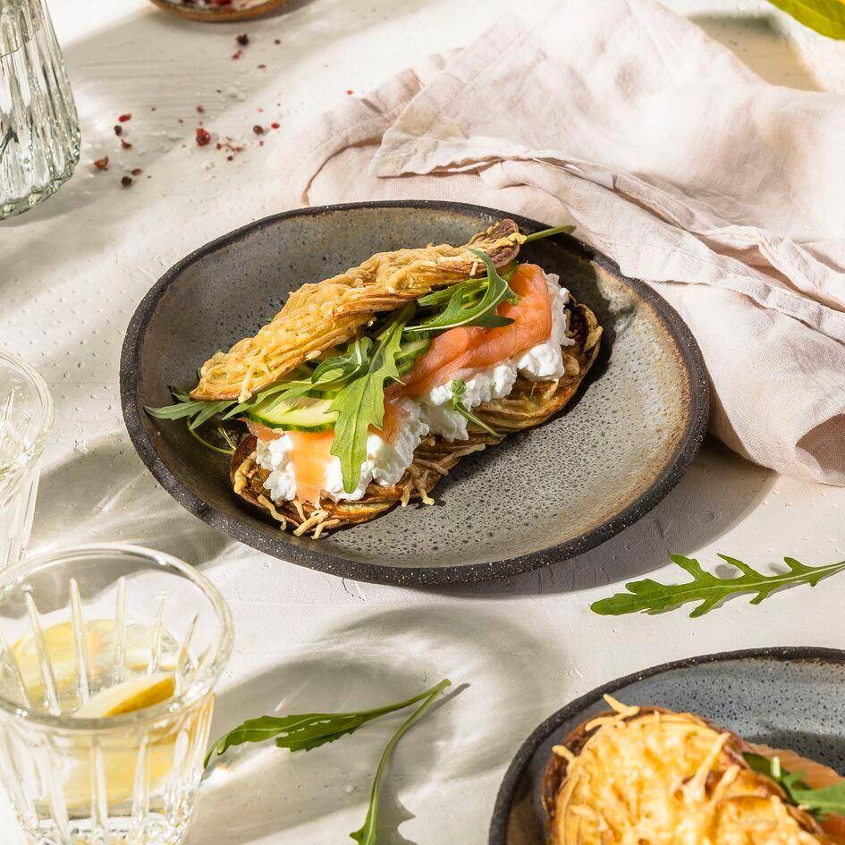 Sandwiches de pommes de terre sans pain - Recette Easy Fry Compact | Moulinex