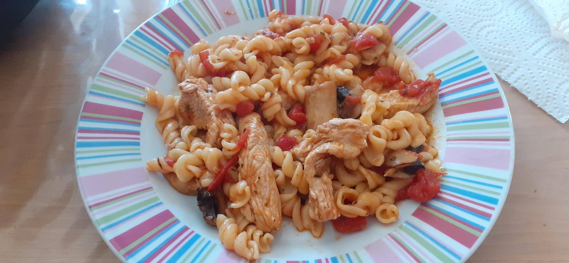 Blancs de poulet champignon coulis de tomates - Recette Cookeo V3 | Moulinex
