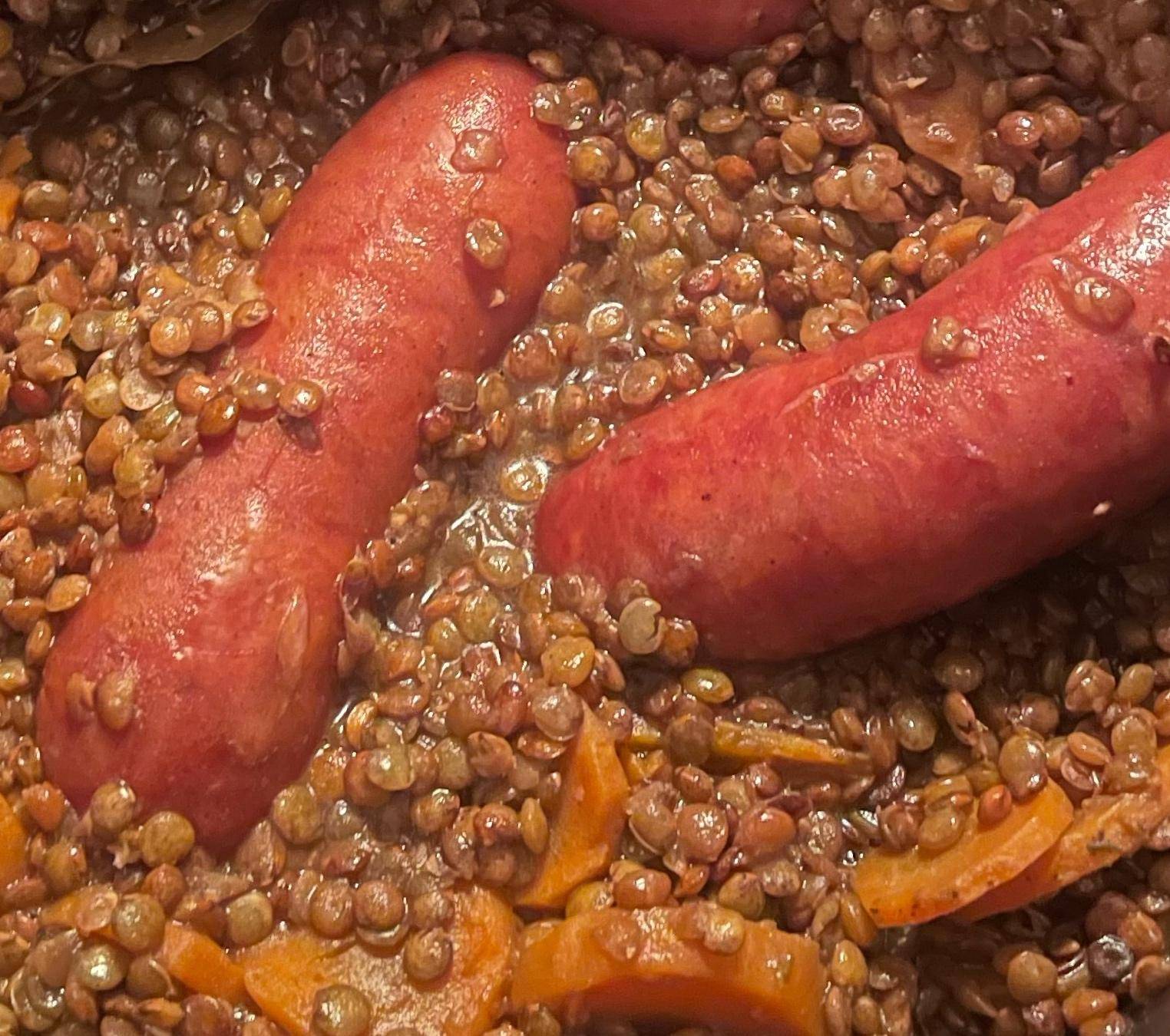 Diots fumés aux lentilles - Recette Cookeo | Moulinex