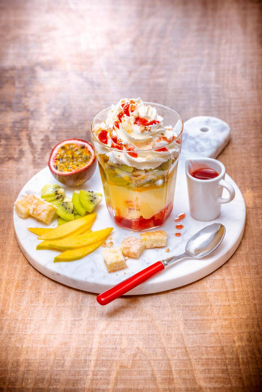 Trifle aux fruits - Recette Companion Connect | Moulinex