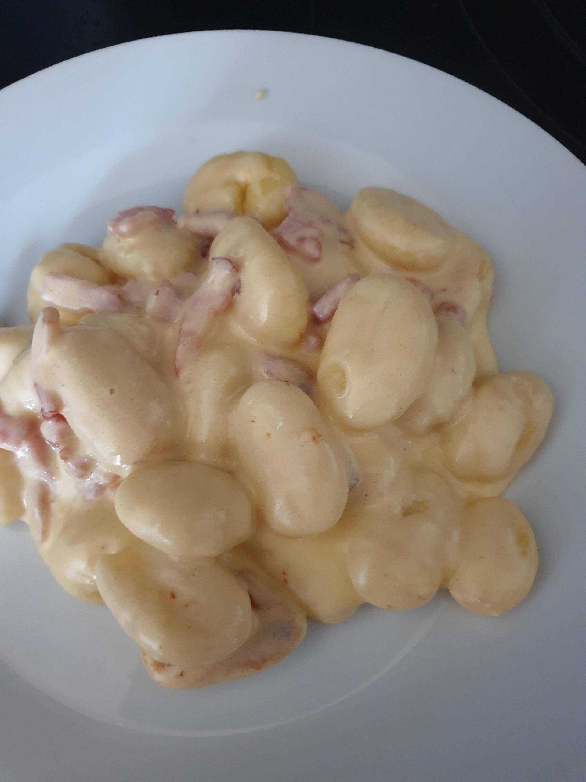 Gnocchis lardons cheddar - Recette Cookeo | Moulinex