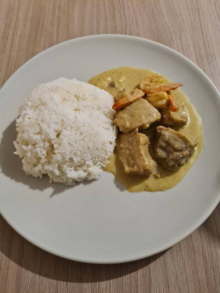 Porc crevettes coco curry - Recette Cookeo V3 | Moulinex