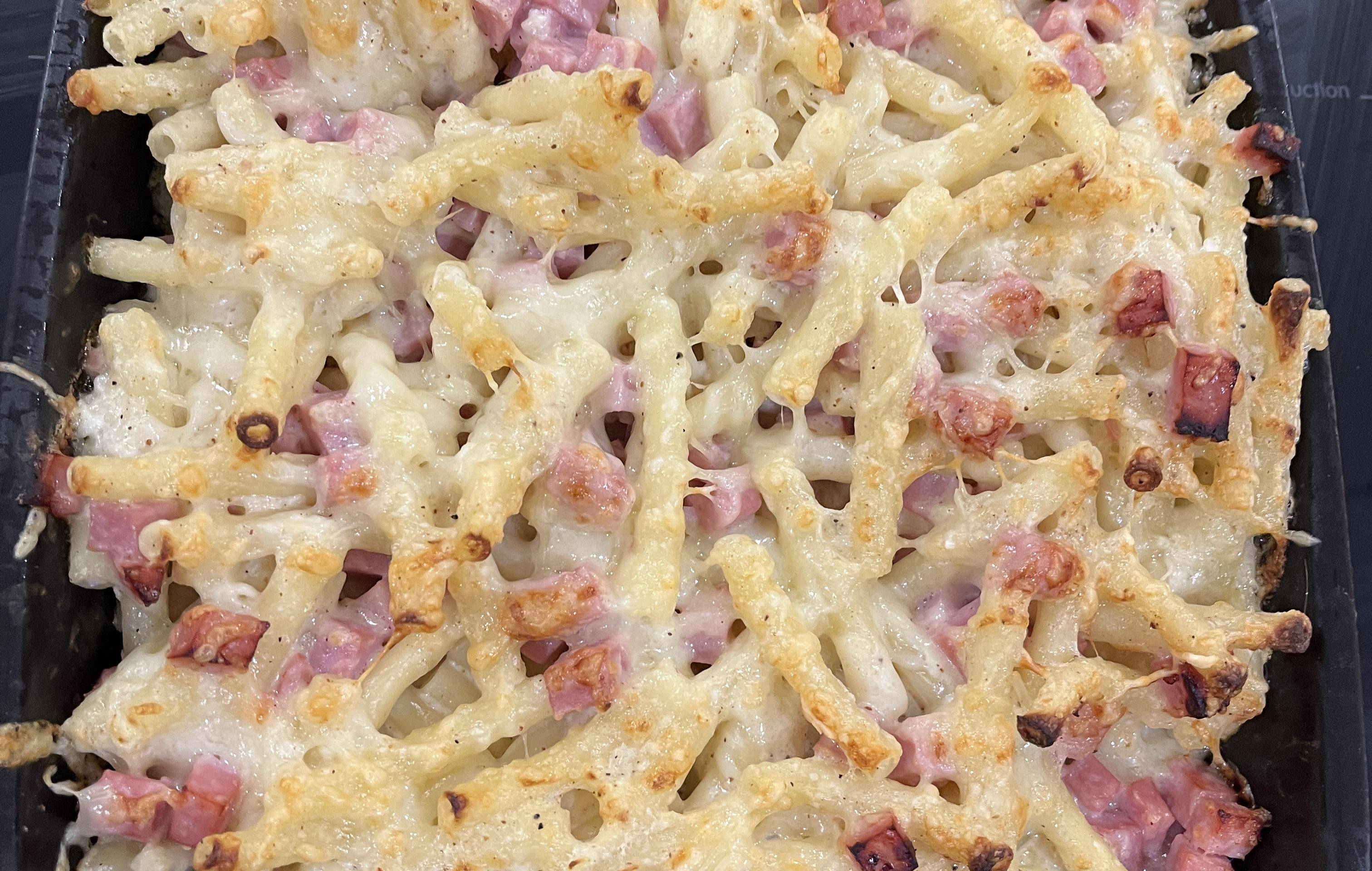 Macaronis aux trois fromages et jambon de Paris - Recette Companion Connect XL | Moulinex