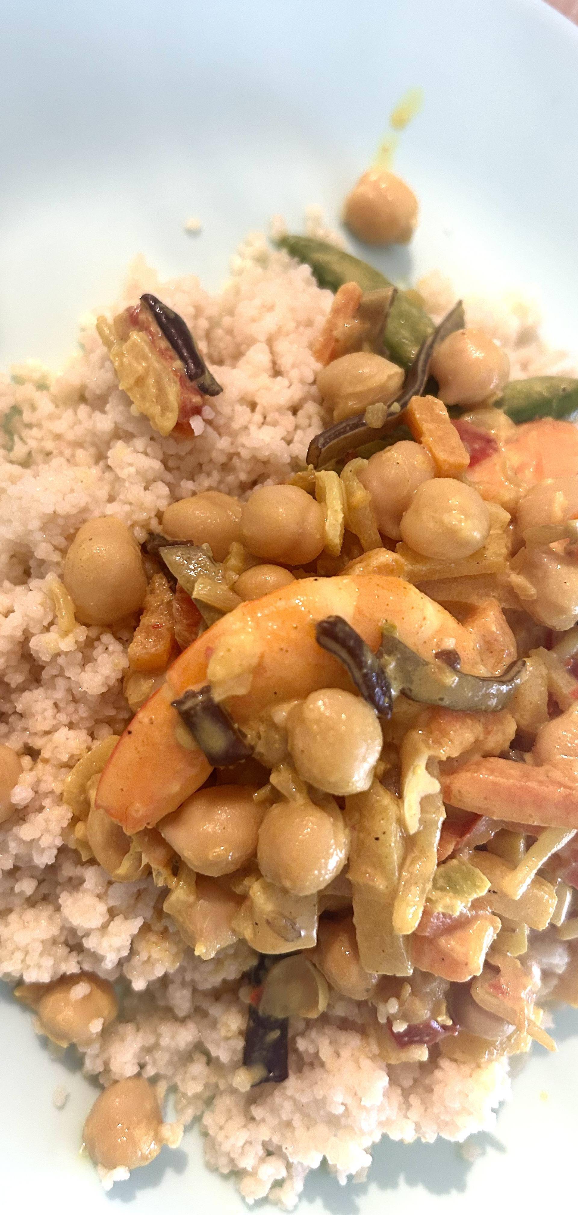 Curry de pois chiche et légumes au lait de coco - Recette Cookeo | Moulinex