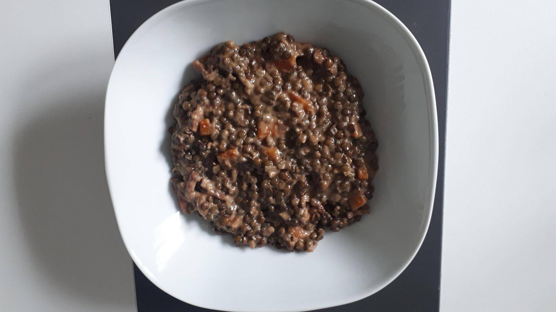 Lentilles aux lardons - Recette Companion Connect XL | Moulinex