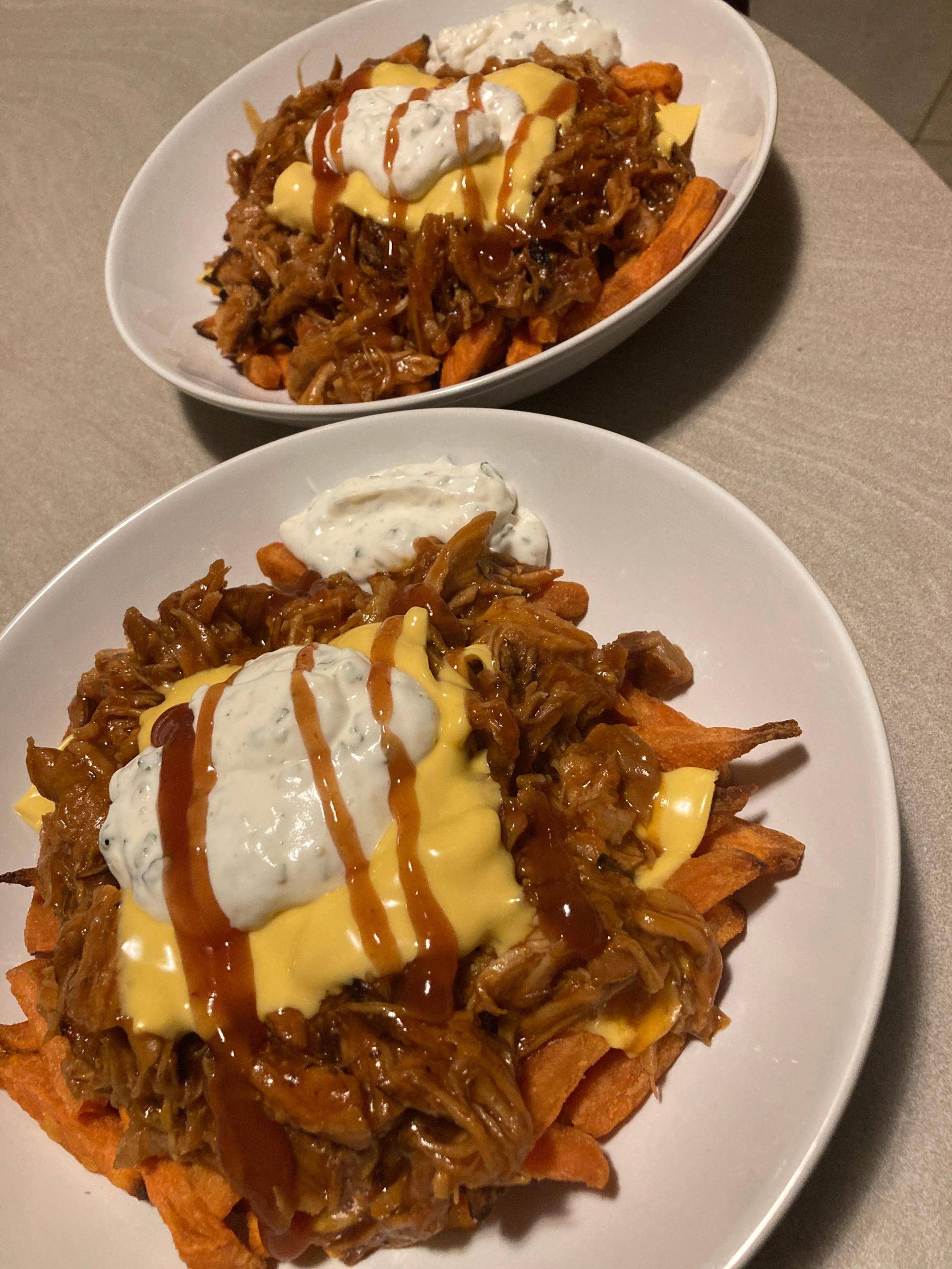 Pulled pork façon poutine revisité - Recette Cookeo | Moulinex