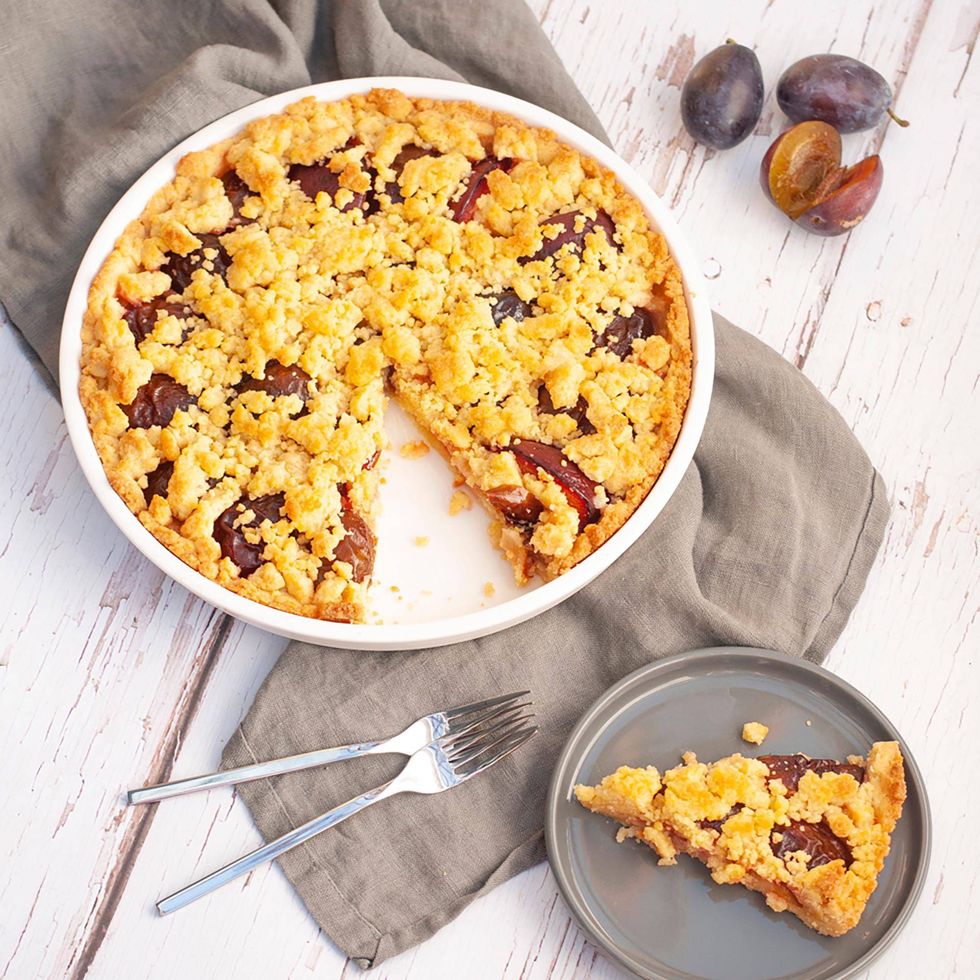 Tarte aux prunes - Recette Companion Connect XL | Moulinex