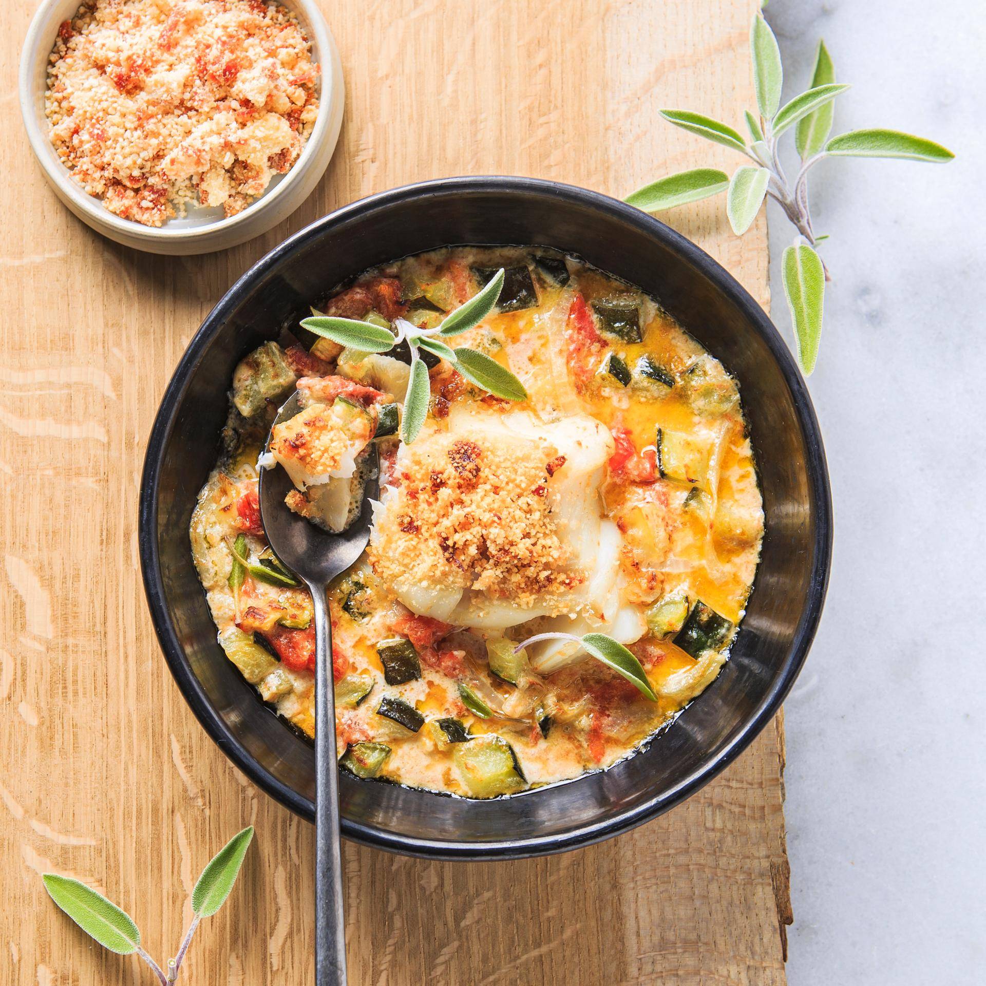 Cabillaud en crumble et fenouil croquant - Recette EASY FRY & GRILL 2 in 1 DIGITAL | Moulinex