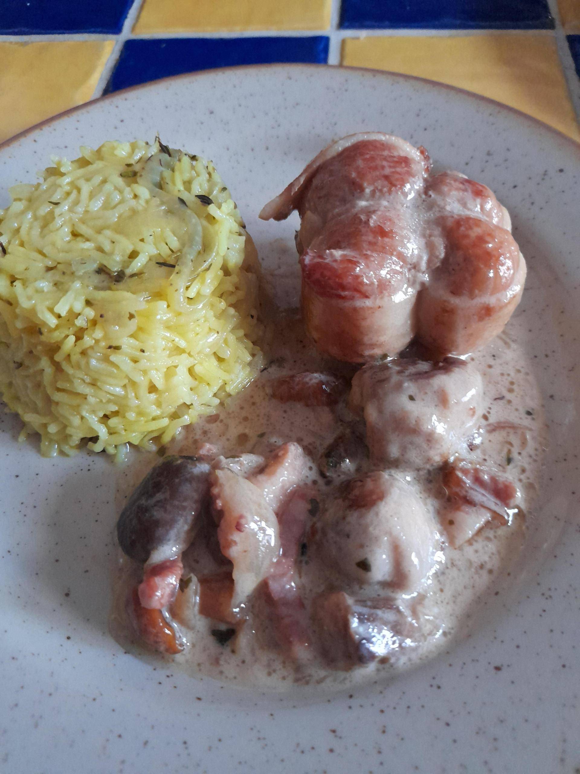 Paupiette de porc sauce crême - Recette Cookeo | Moulinex