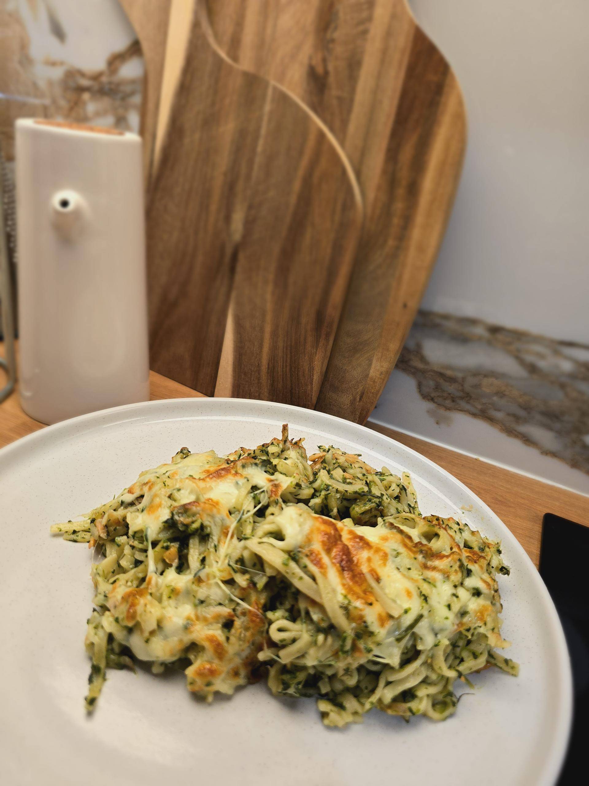 Nouilles aux epinards et saumon - Recette Cookeo Infinity Autostir | Moulinex