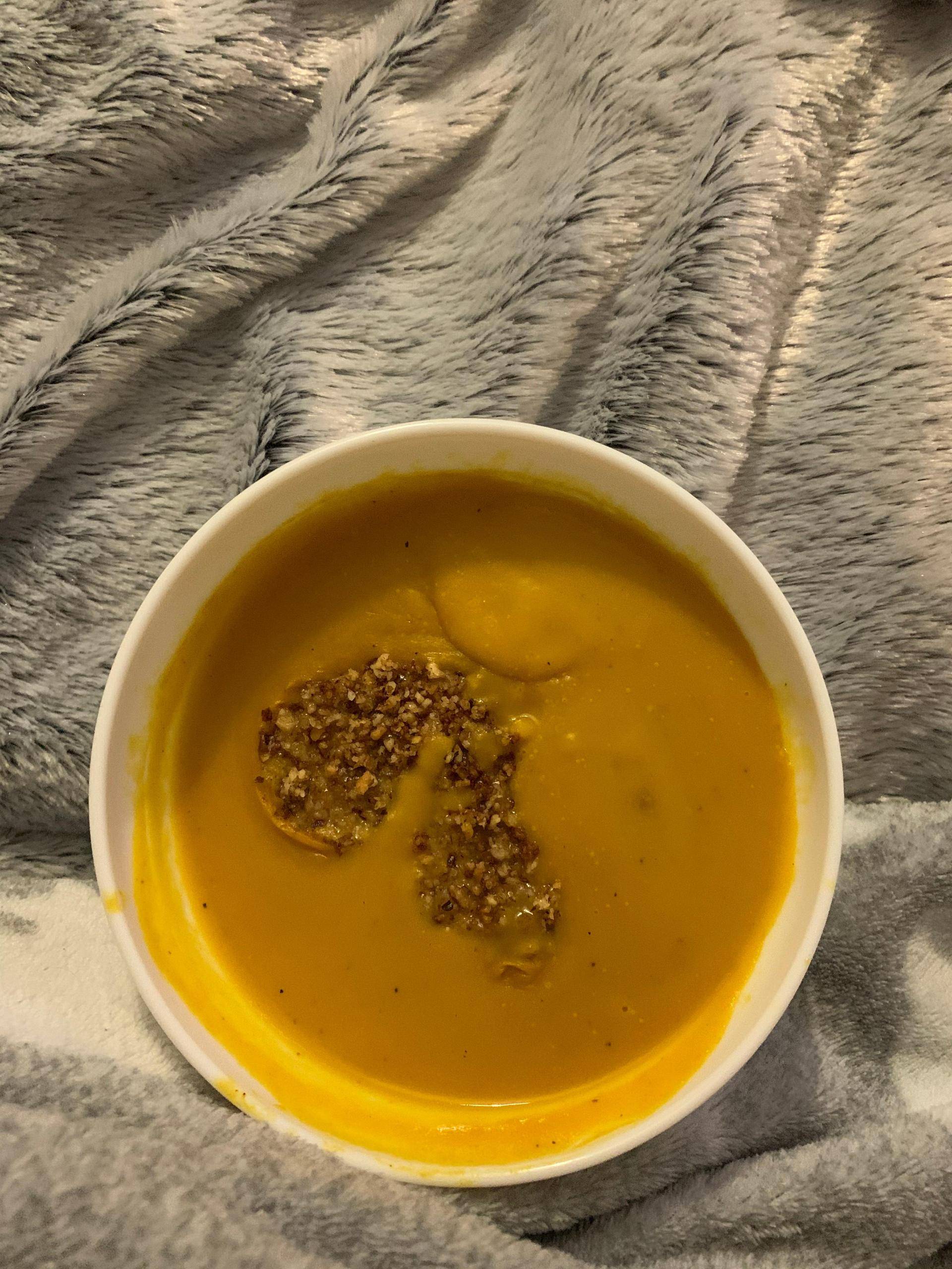 Soupe courge brisure de noix - Recette Companion Connect | Moulinex