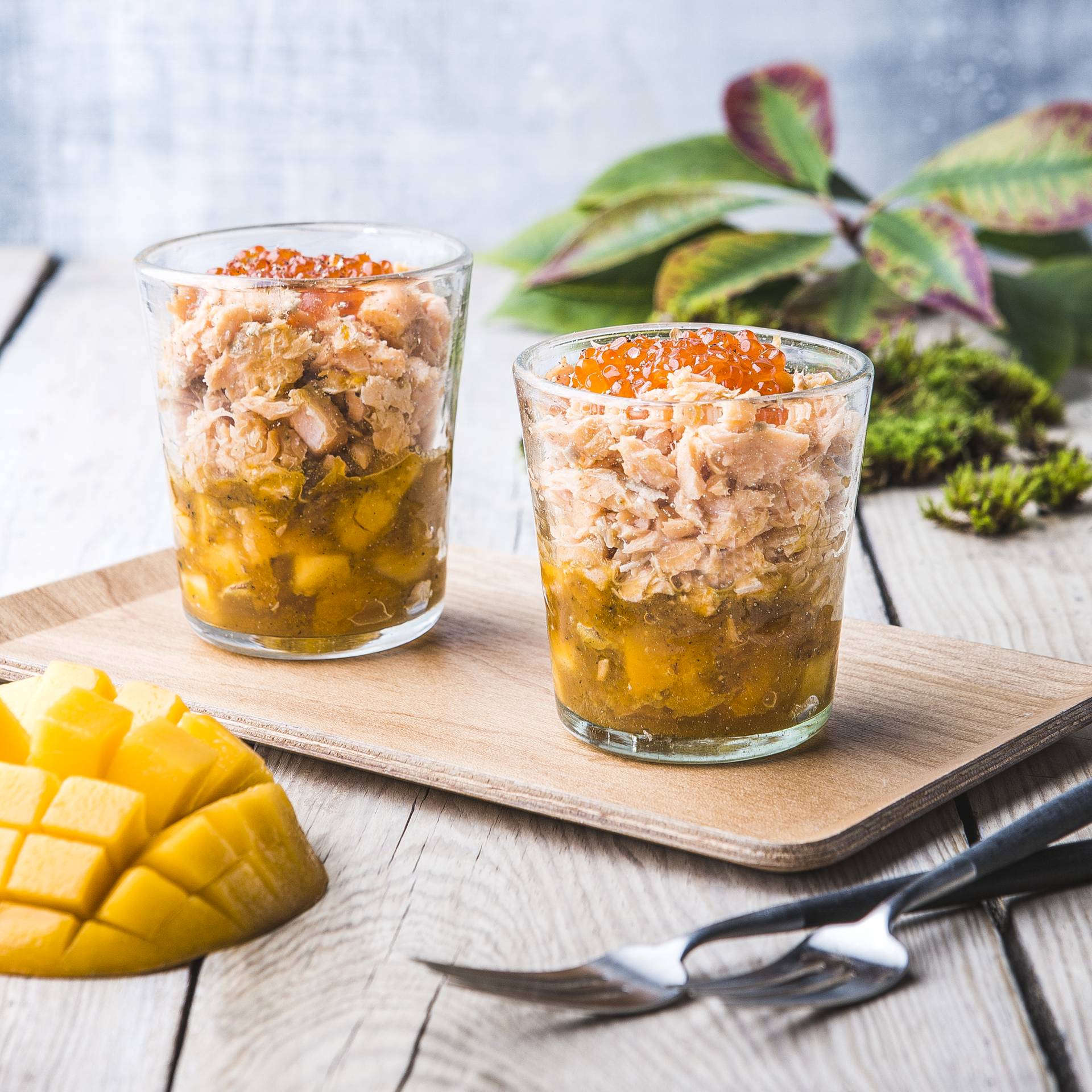 Verrines de courges & truite - Recette Cookeo | Moulinex