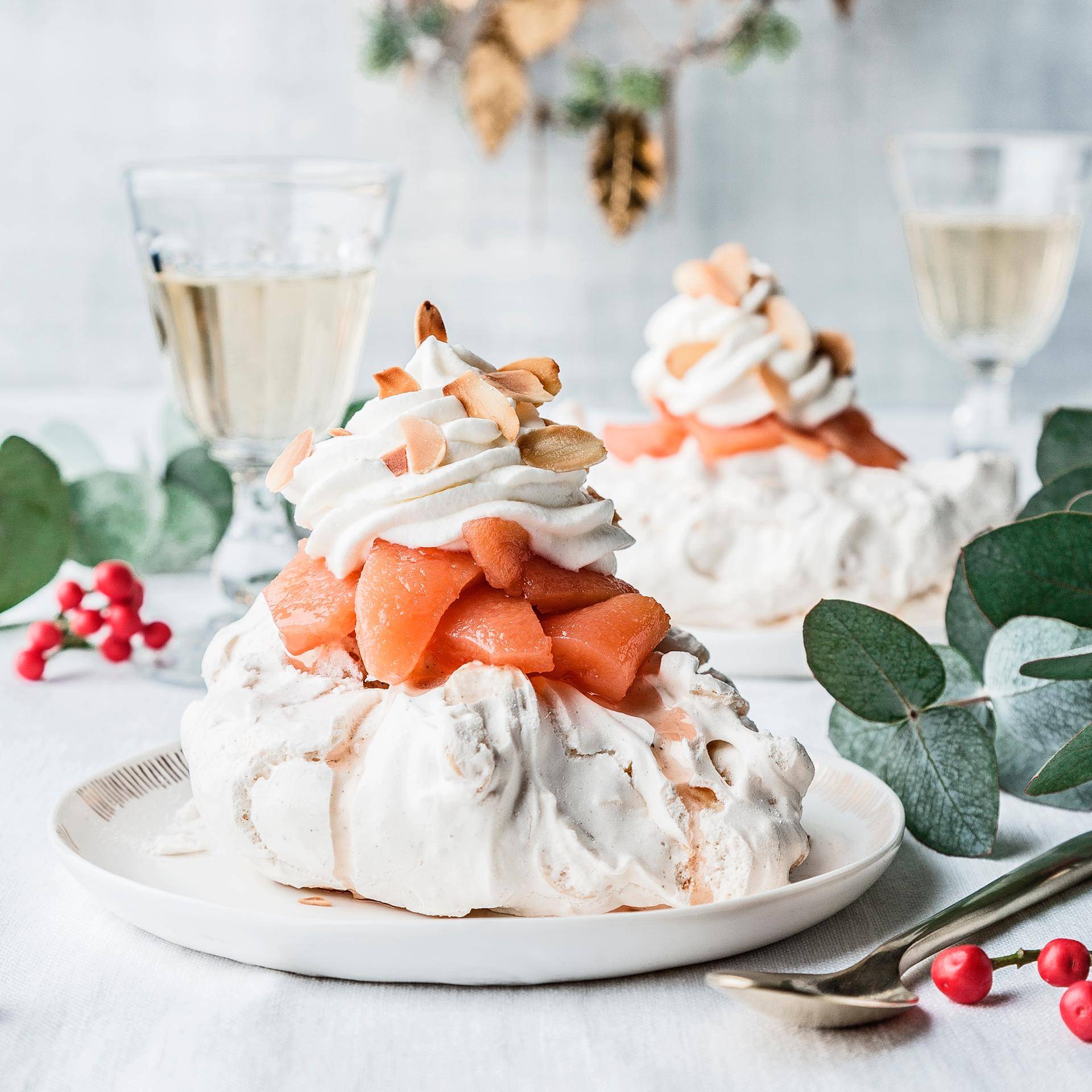 Pavlova aux coings confits - Recette Cookeo | Moulinex