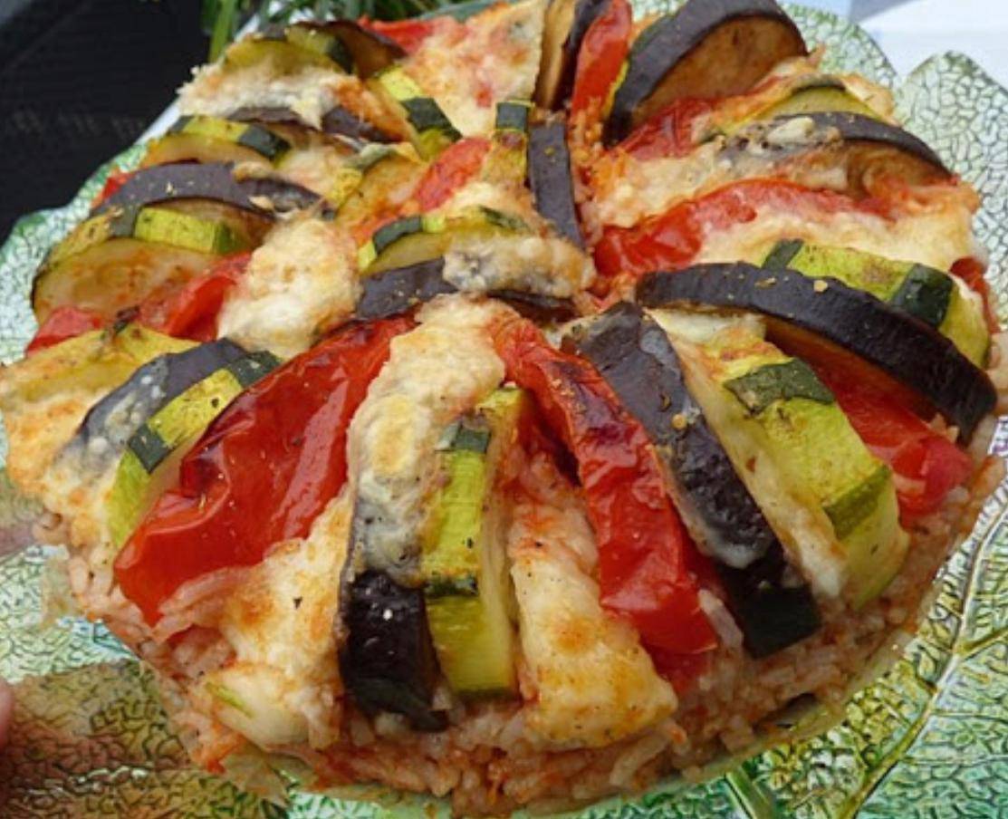 Tian de legumes mozzarella et riz - Recette Cookeo V3 | Moulinex