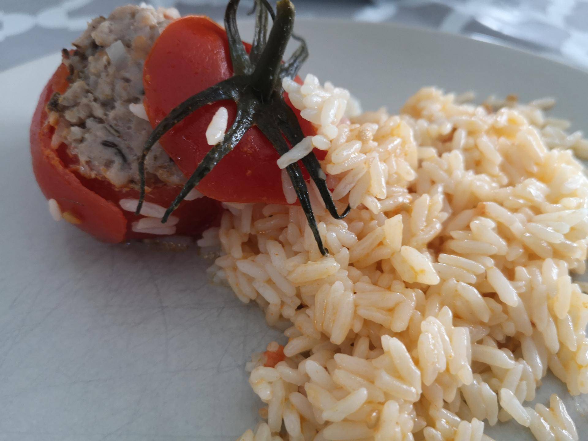 Tomates farcies et son risotto - Recette Cookeo | Moulinex