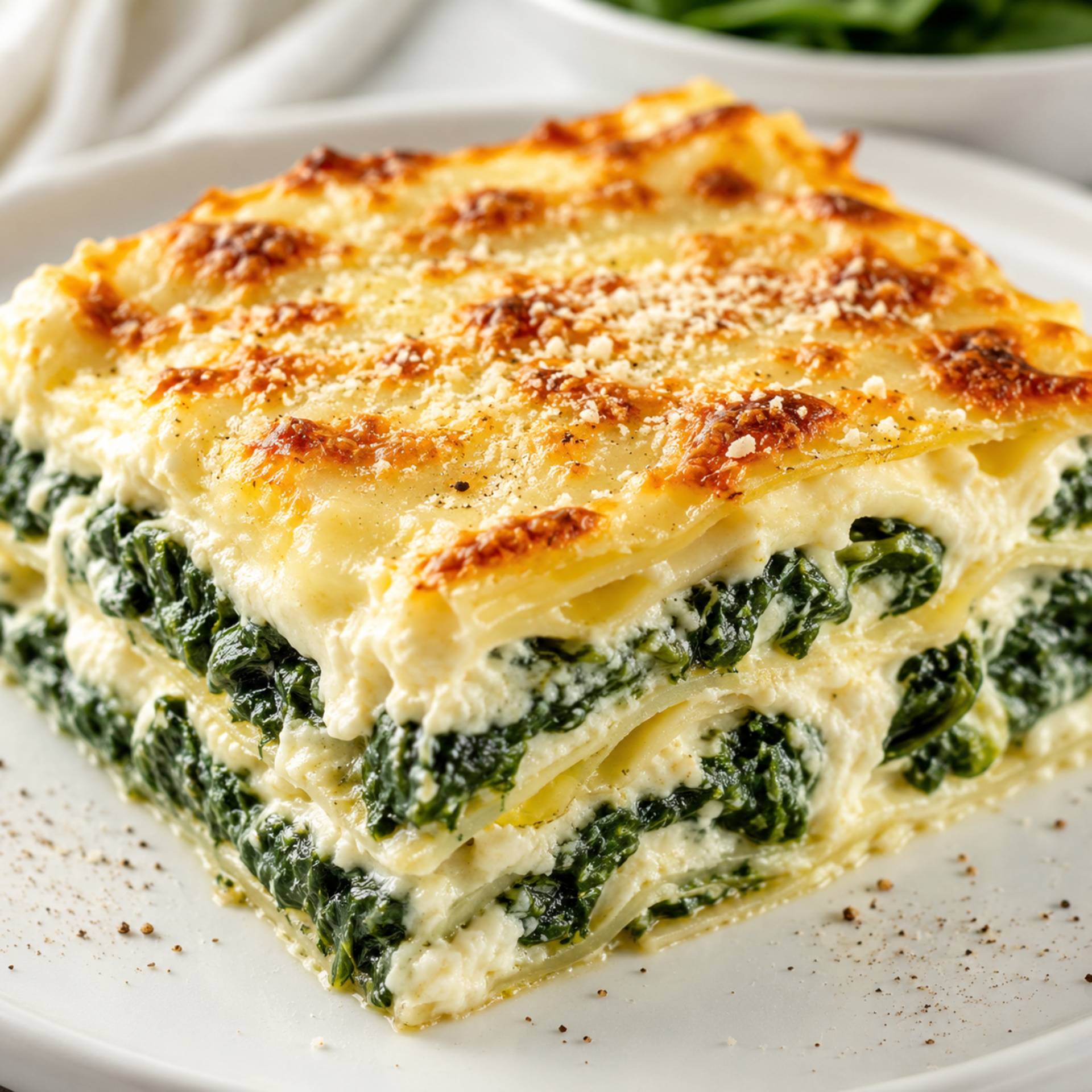Lasagnes aux épinards - Recette Ever Fry Dual Flex | Moulinex