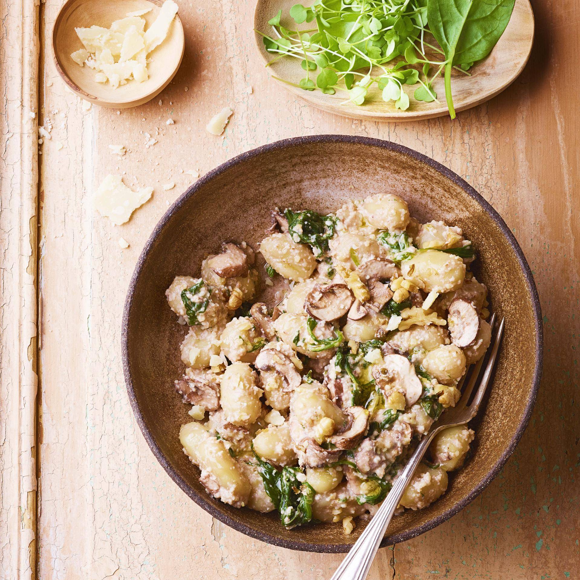 Gnocchi aux champignons et aux noix - Recette Cuiseur vapeur | Moulinex