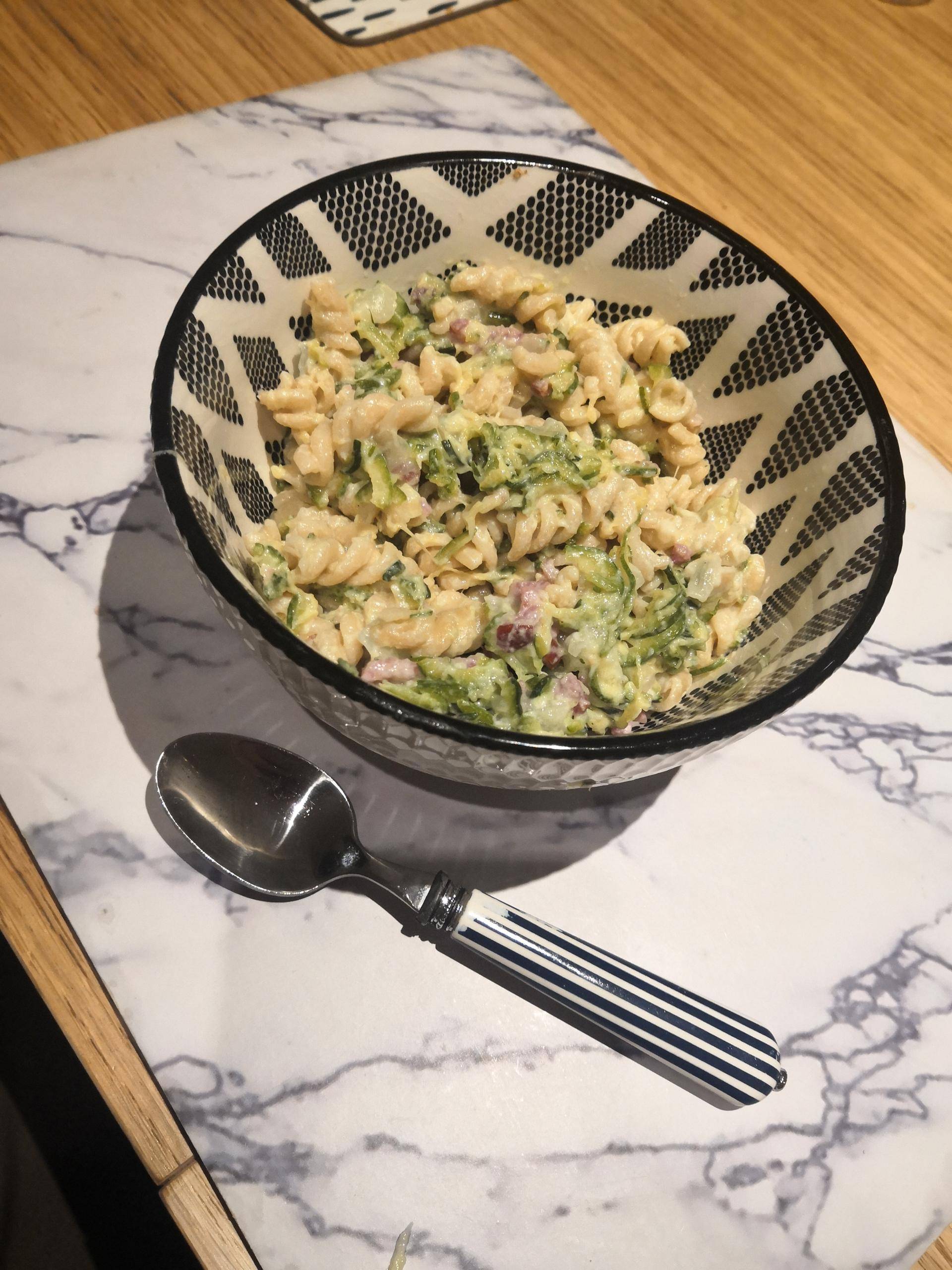 One pot pasta bacon courgette - Recette Cookeo | Moulinex