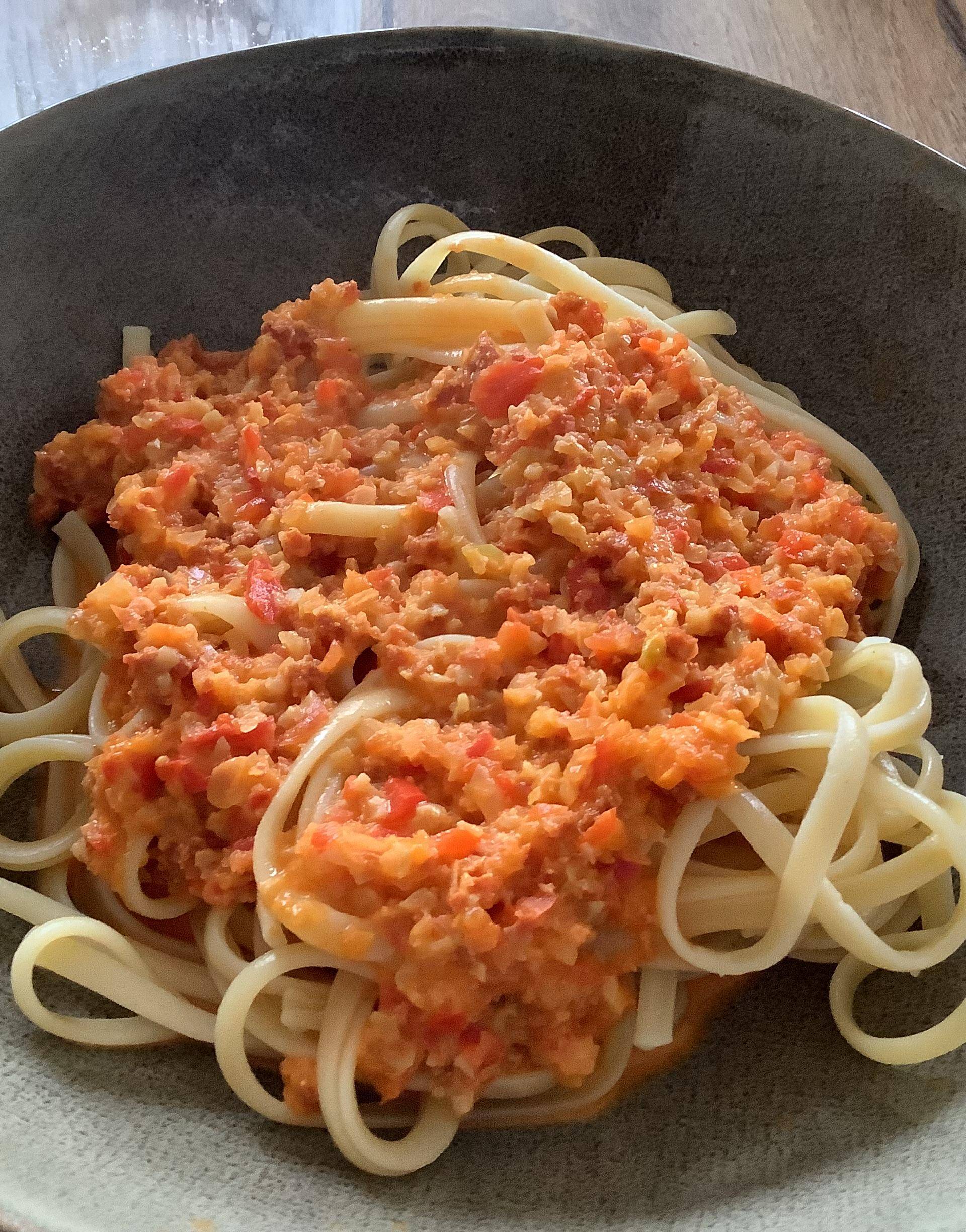 Pâtes sauce chorizo - Recette Companion XL | Moulinex