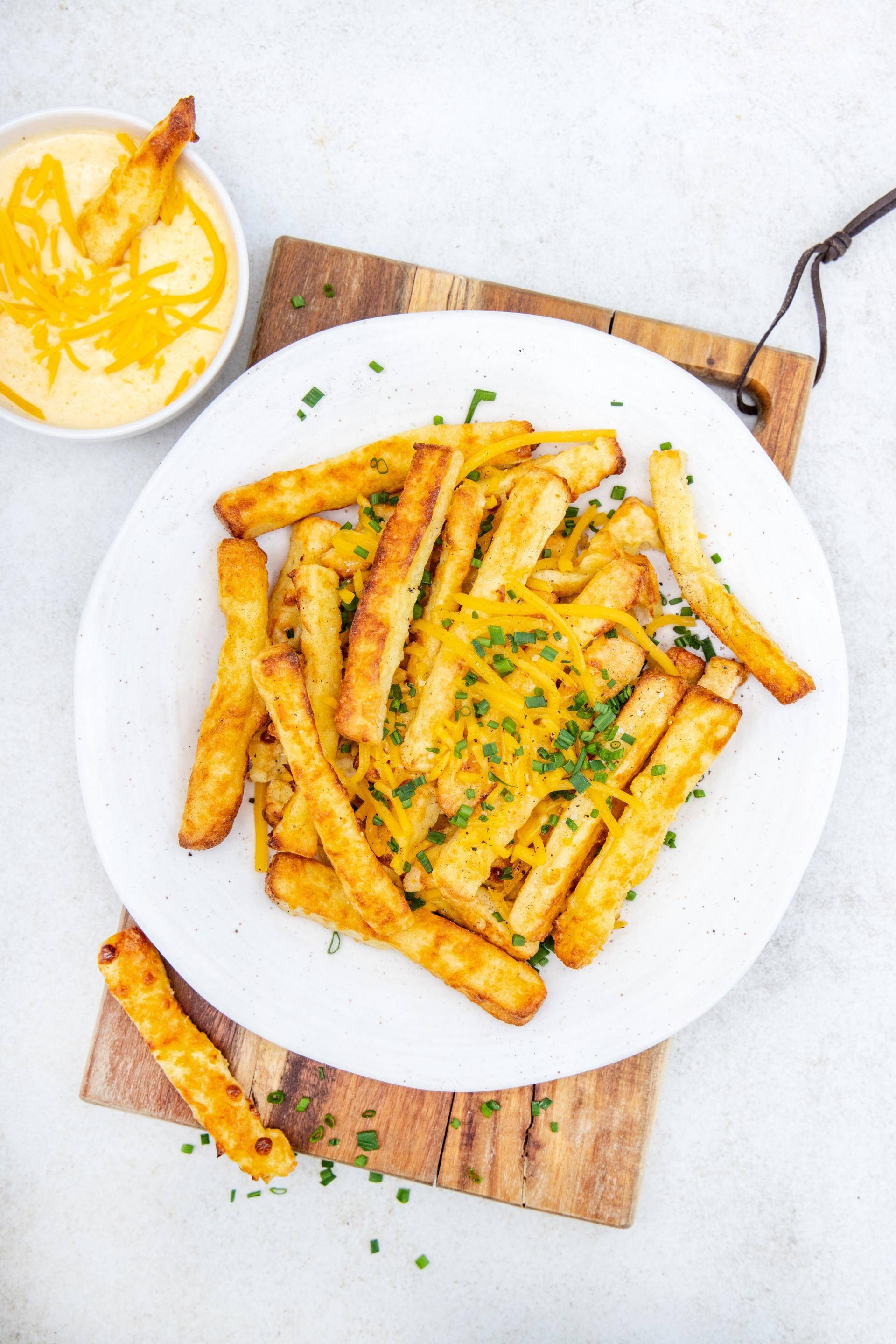 Frites de pain perdu salé & sauce fromagère ultra crémeuse - Recette Dual EasyFry&Grill | Moulinex