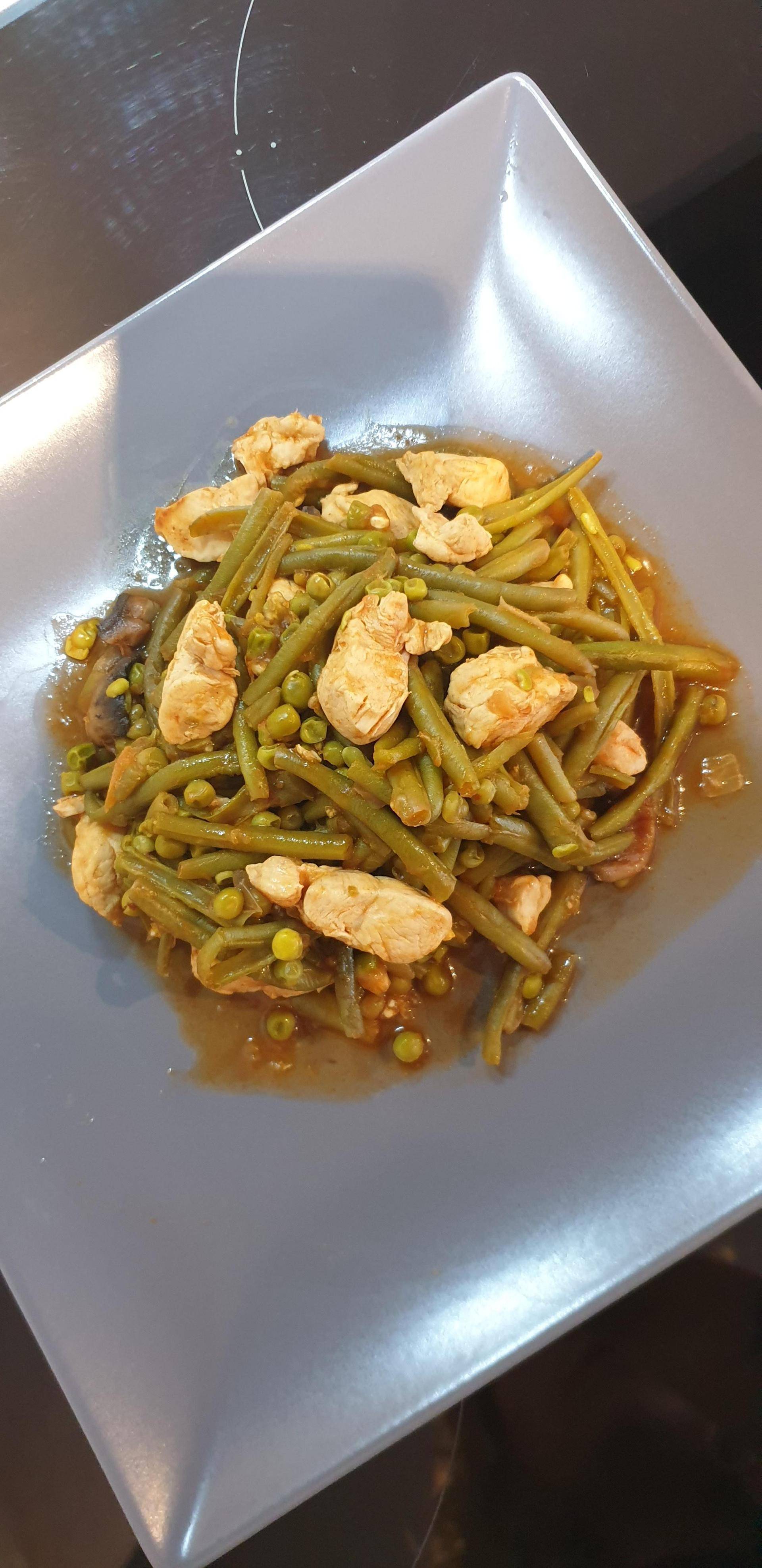 Poulet haricots verts - Recette Cookeo V3 | Moulinex