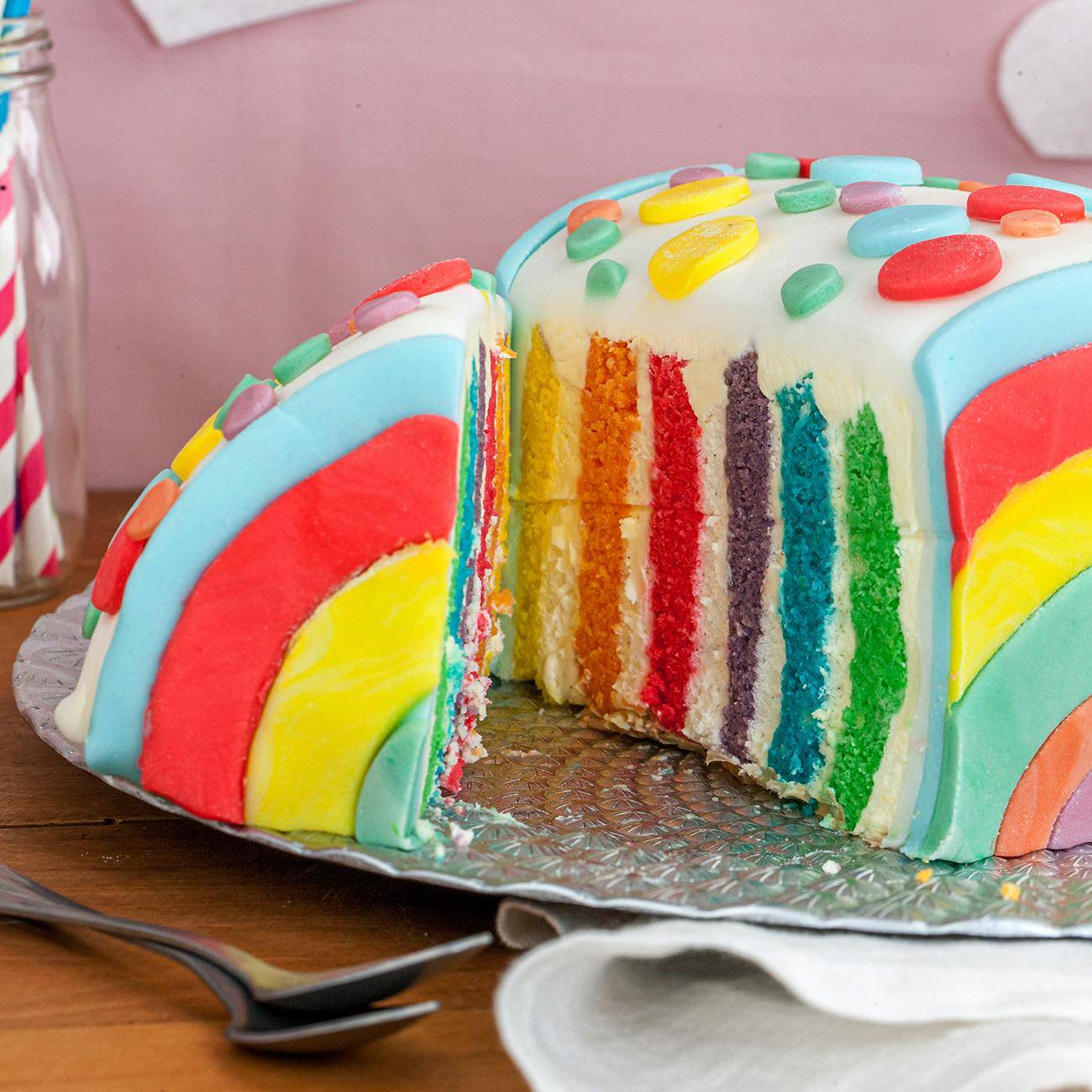 Le gâteau Arc en Ciel - Recette Companion | Moulinex