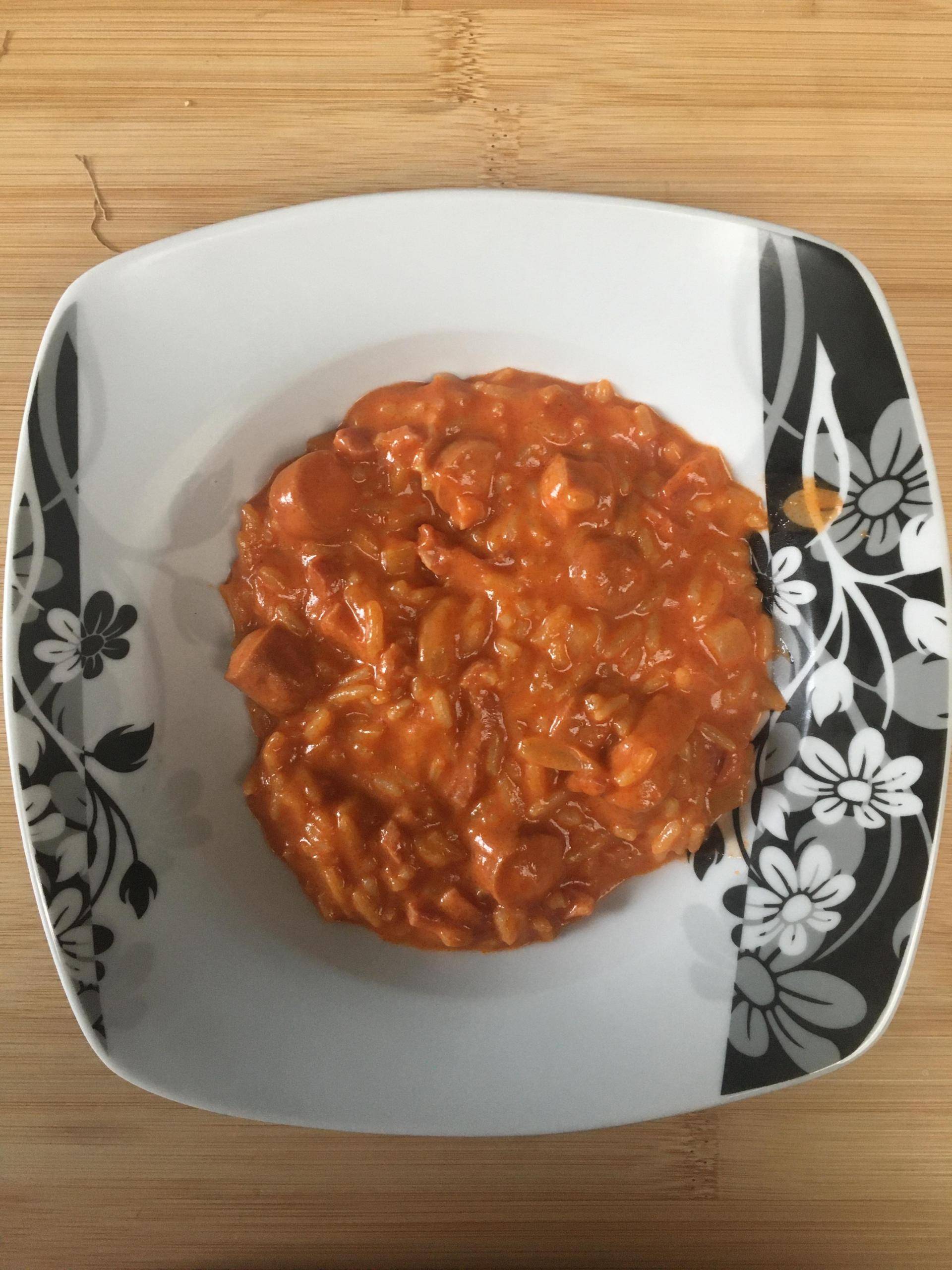 Risotto knacki sauce tomate - Recette Cookeo | Moulinex