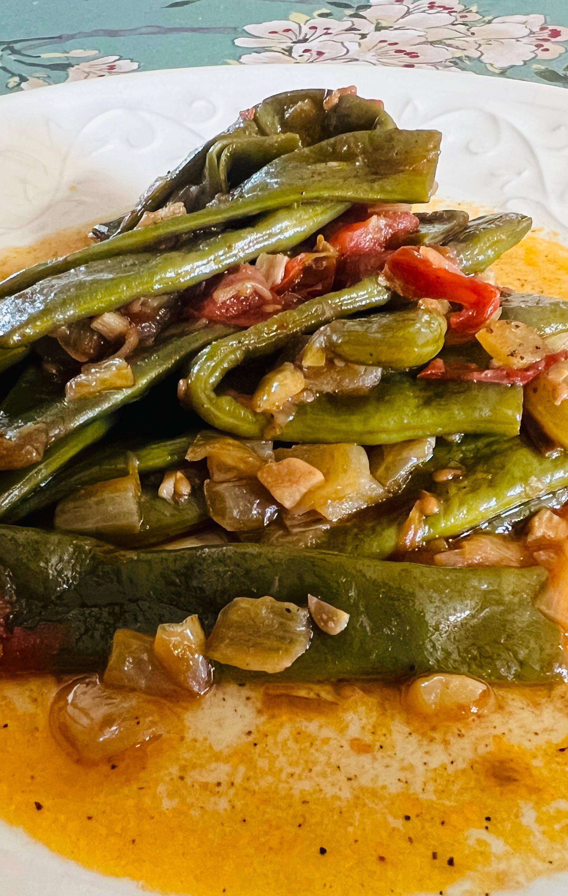 Loubieh be zeit (haricots verts a l’huile d’olive et tomates) 🇱🇧 - Recette Cookeo | Moulinex