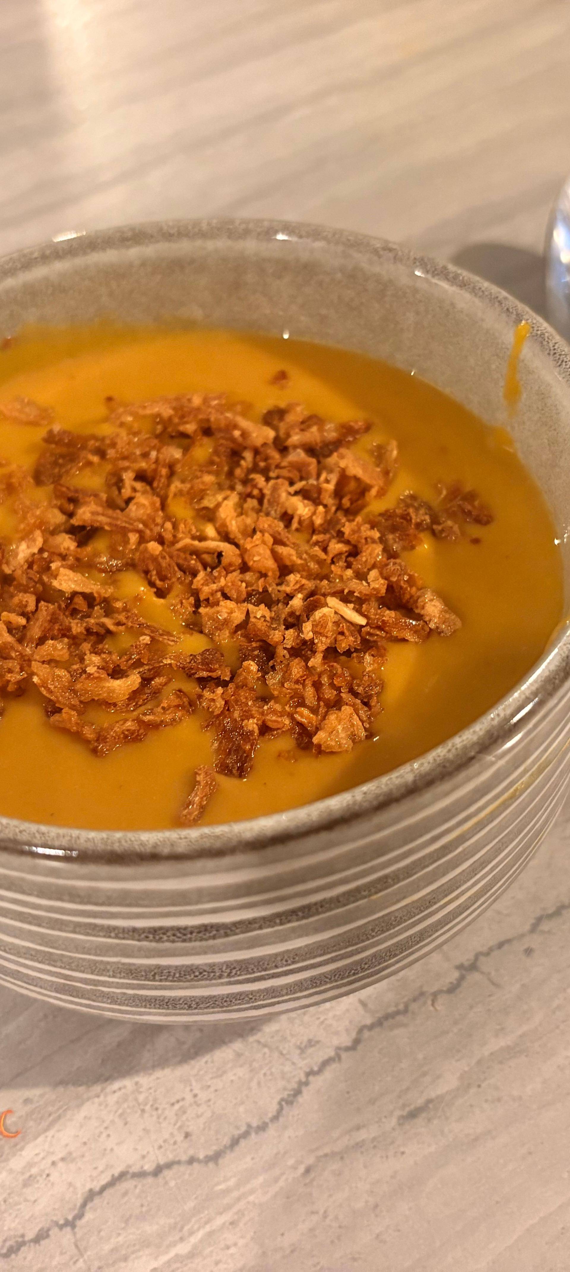 Velouté potimarron, carottes, châtaignes - Recette Companion Connect XL | Moulinex