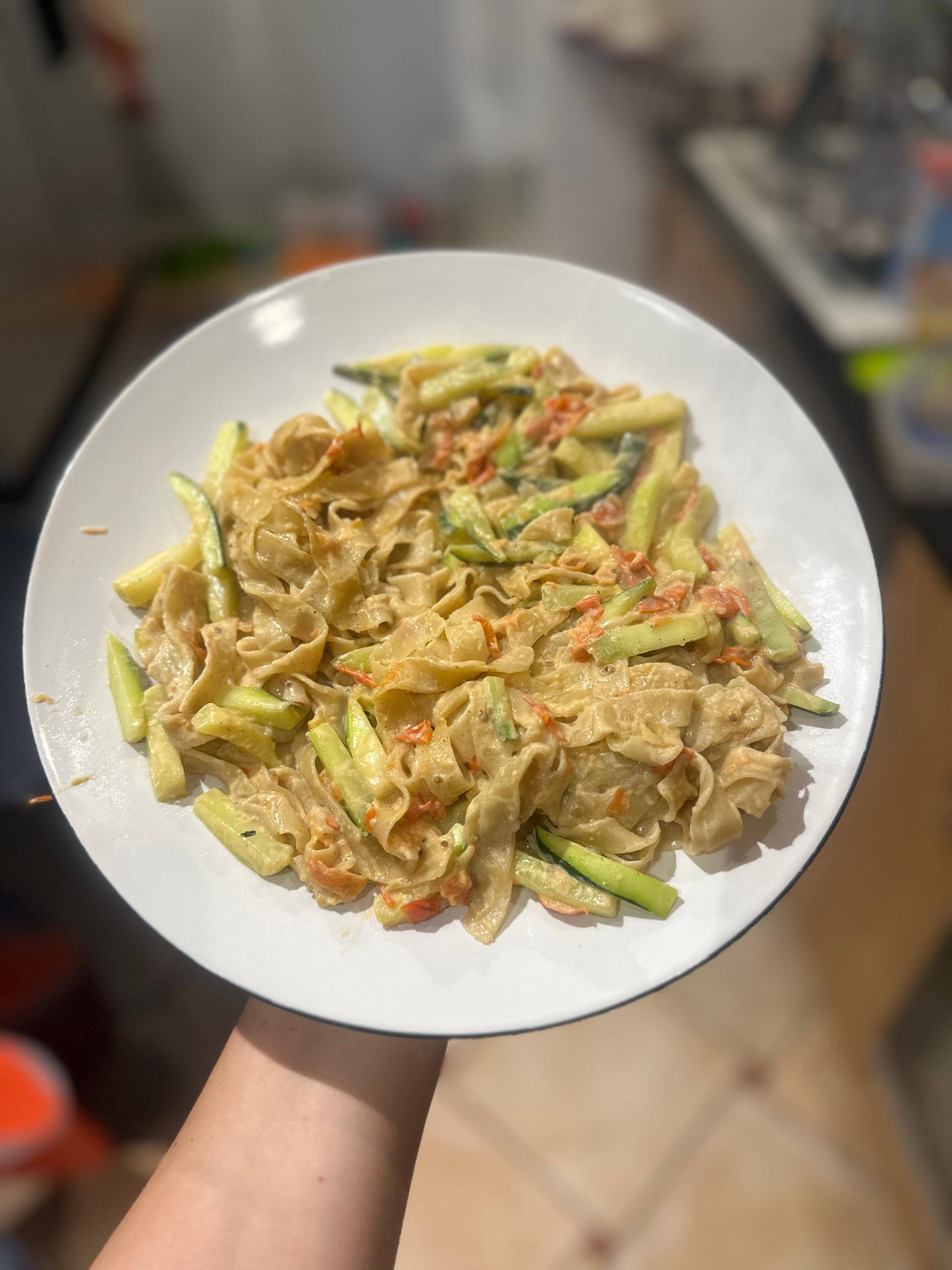 Pâtes courgette et tomate - Recette Cookeo V3 | Moulinex