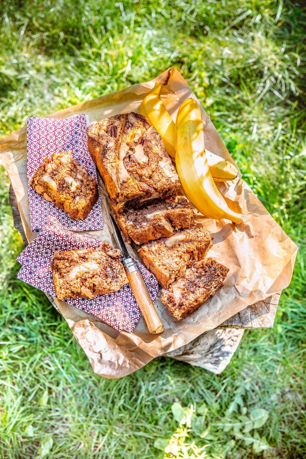 Bananencake met pecannoten - Recette Companion | Moulinex
