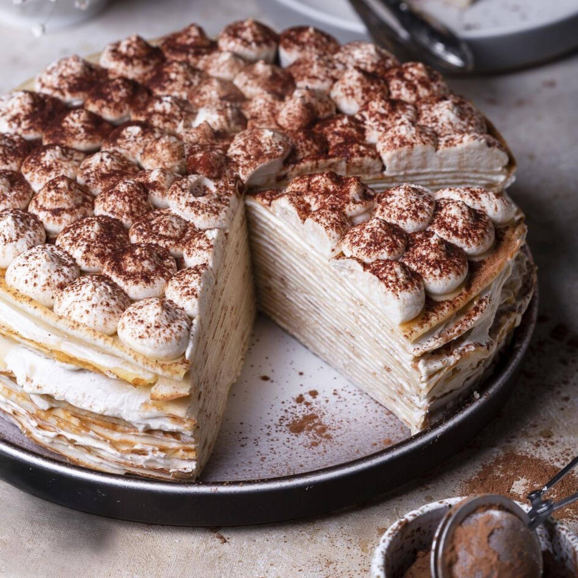 Gâteau de crêpes façon tiramisu - Recette Companion Connect | Moulinex