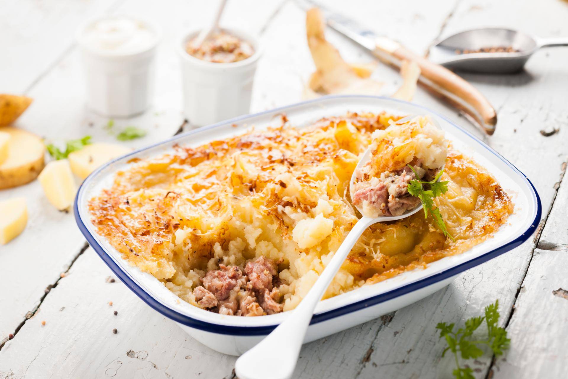 Gehakt met puree andouillette - Recette Cookeo | Moulinex