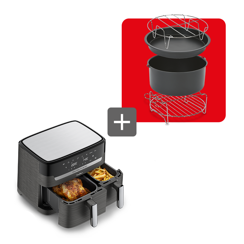 Pack Web - Air Fryer Easy Fry & Grill 8,3L + Accessoire Easy Fry XXL (20cm de diamètre)