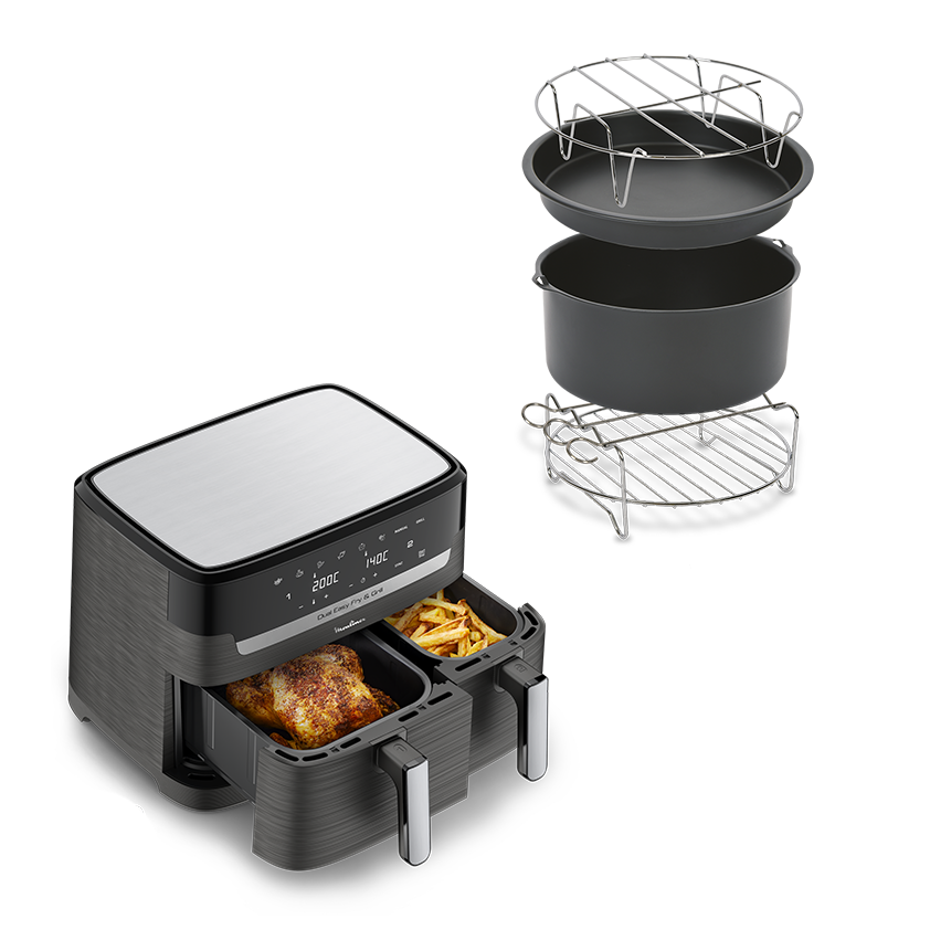 Pack Web - Air Fryer Easy Fry & Grill 8,3L + Accessoire Easy Fry XXL (20cm de diamètre)