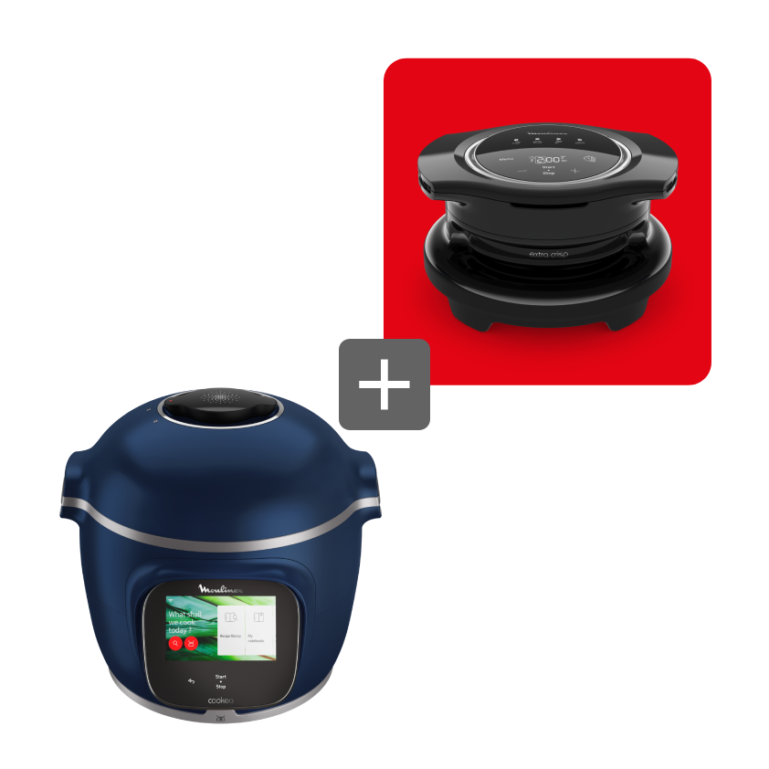 Pack Web - Cookeo Touch Pro Bleu + Extra Crisp