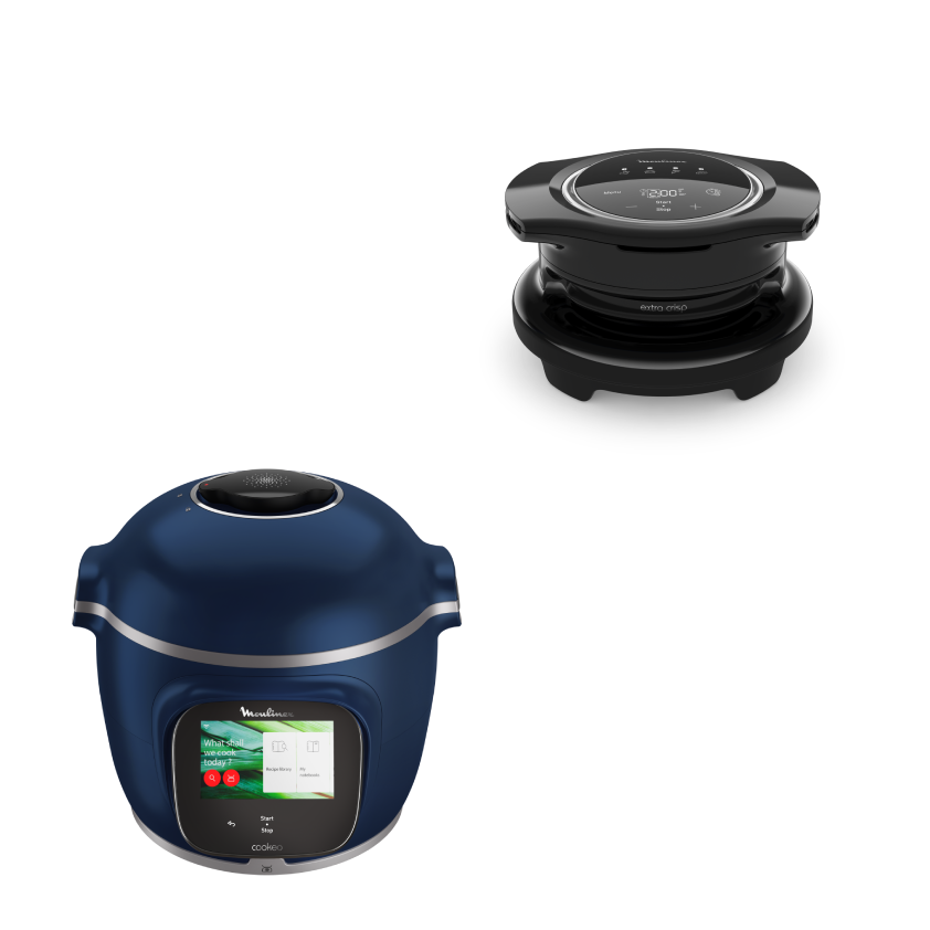 Pack Web - Cookeo Touch Pro Bleu + Extra Crisp
