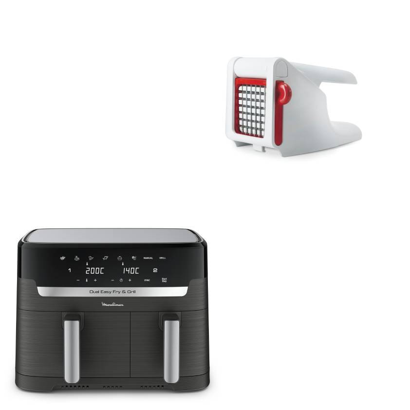Pack Web - Friteuse à air Dual Easy Fry & Grill et coupe-frites